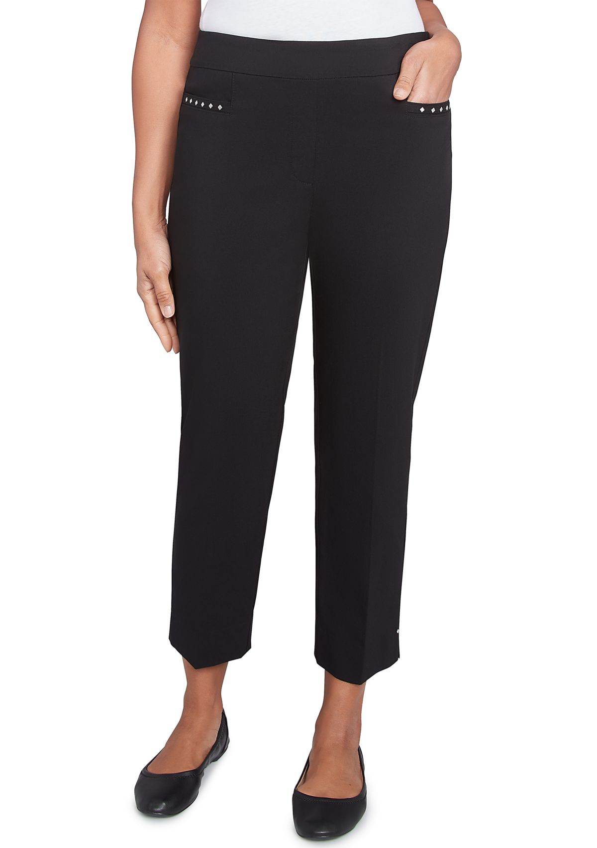 Petite Natural Instinct Embellished Allure Ankle Pants