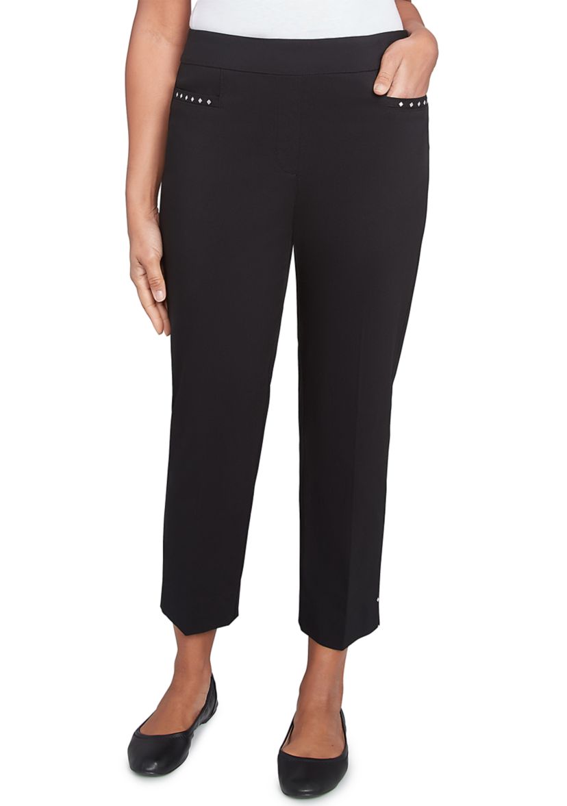 Petite Natural Instinct Embellished Allure Ankle Pants