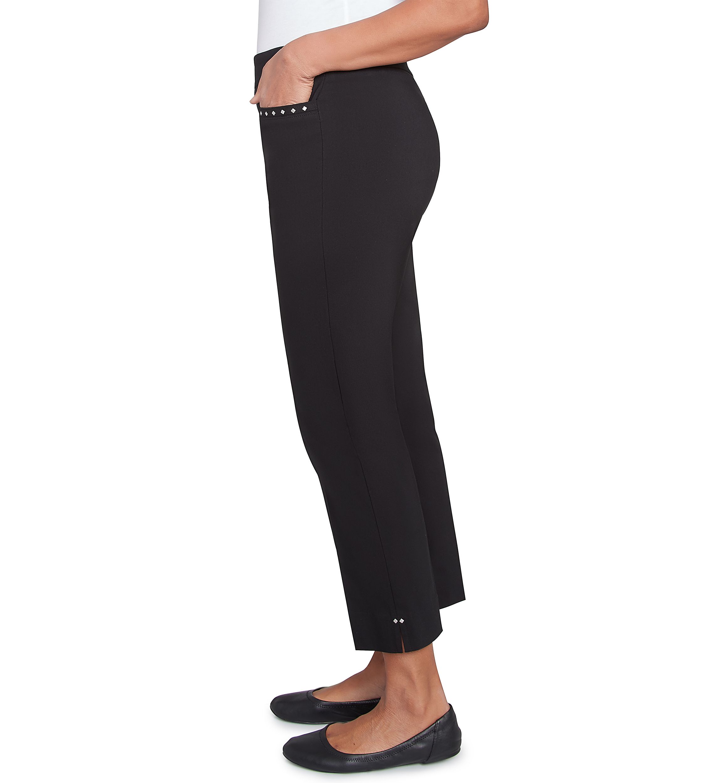 Petite Natural Instinct Embellished Allure Ankle Pants