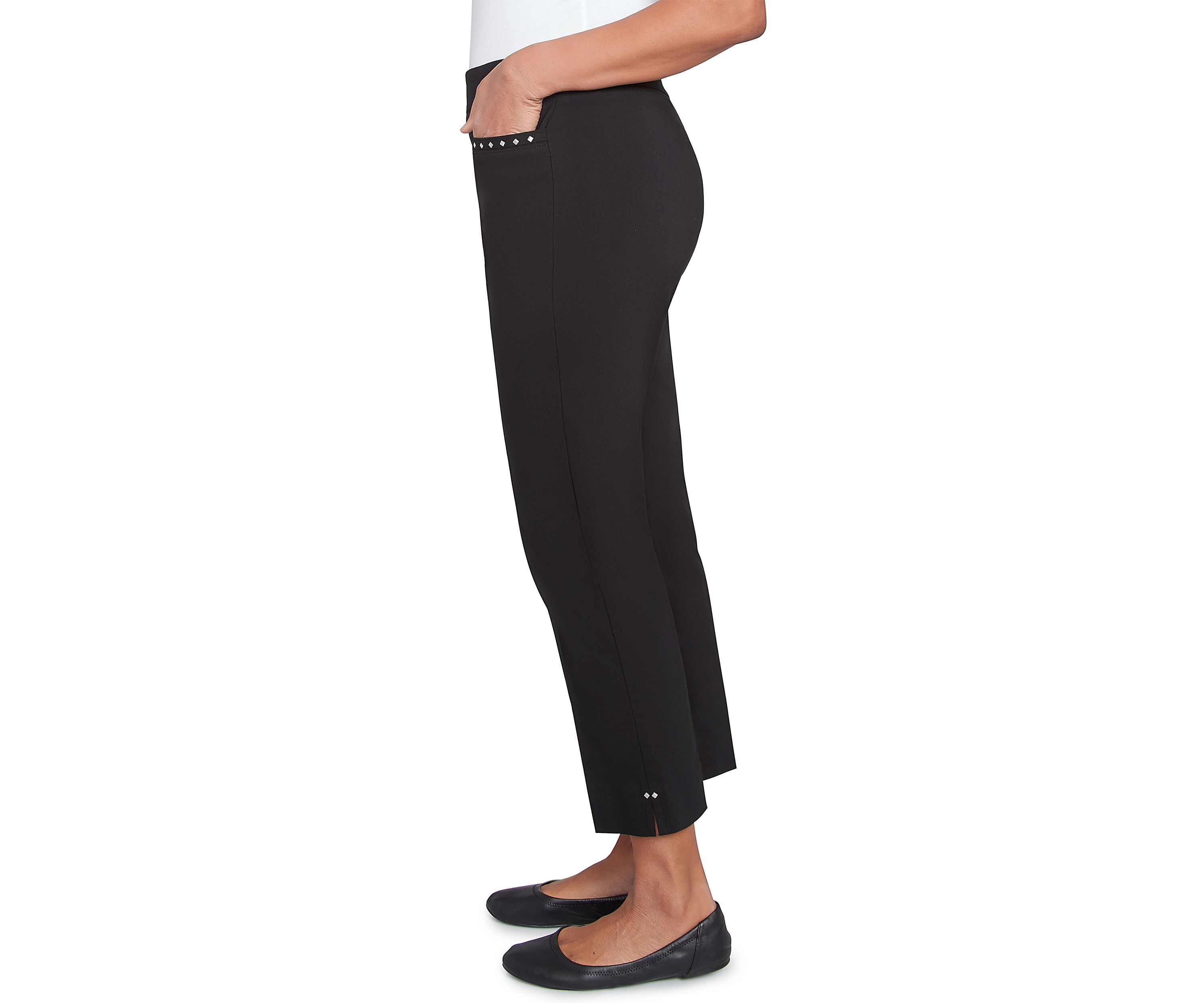 Petite Natural Instinct Embellished Allure Ankle Pants