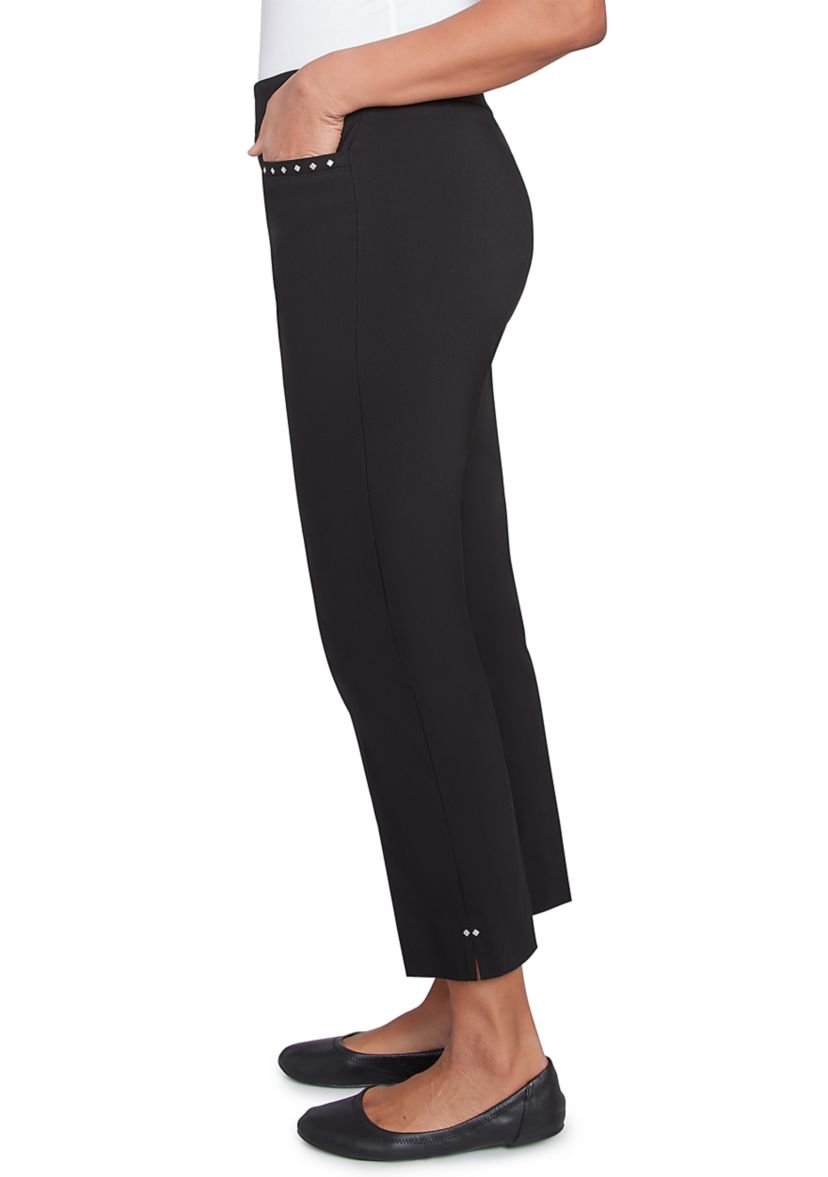 Petite Natural Instinct Embellished Allure Ankle Pants