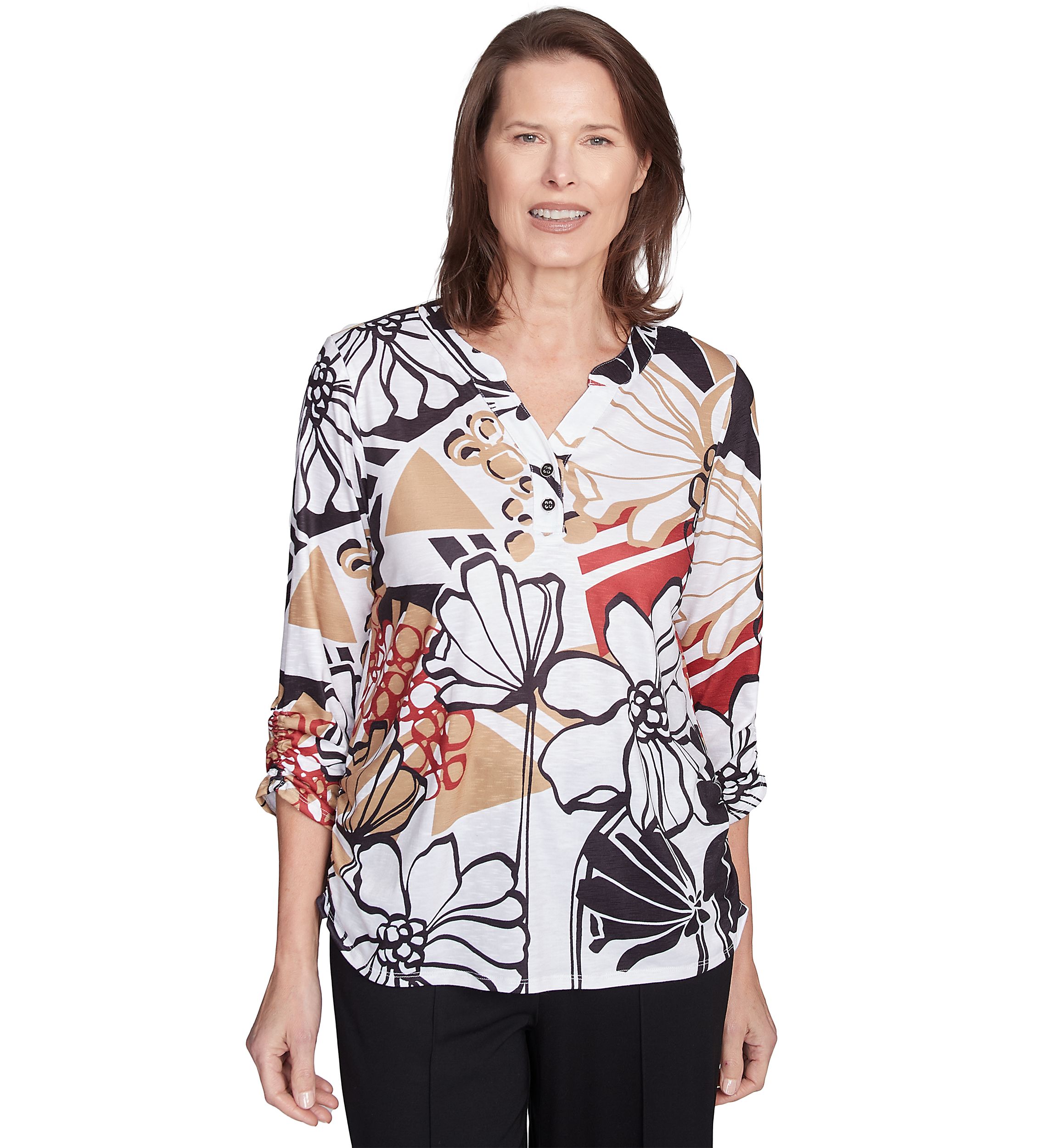 Petite Natural Instinct Bold Floral Top