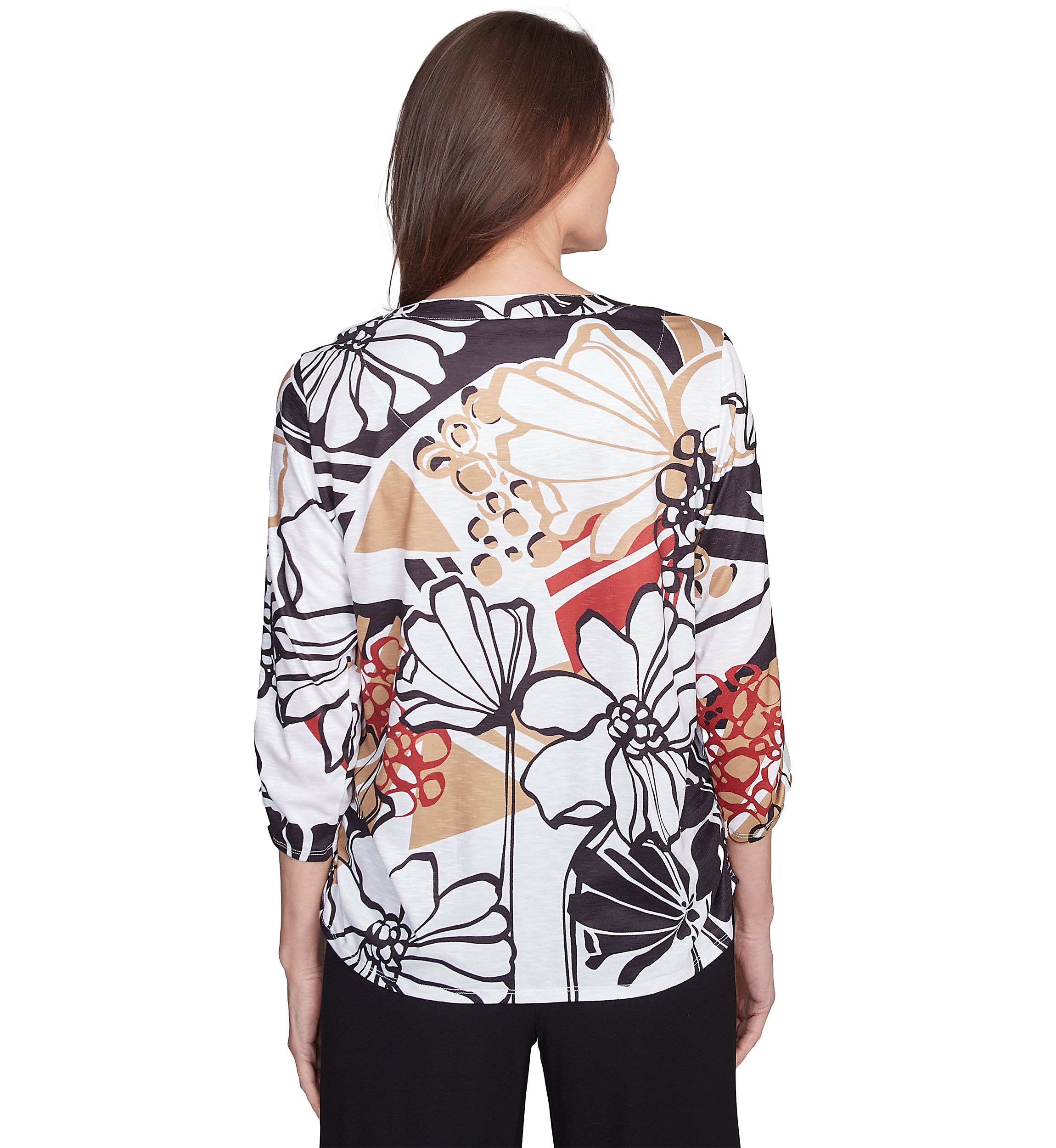 Petite Natural Instinct Bold Floral Top