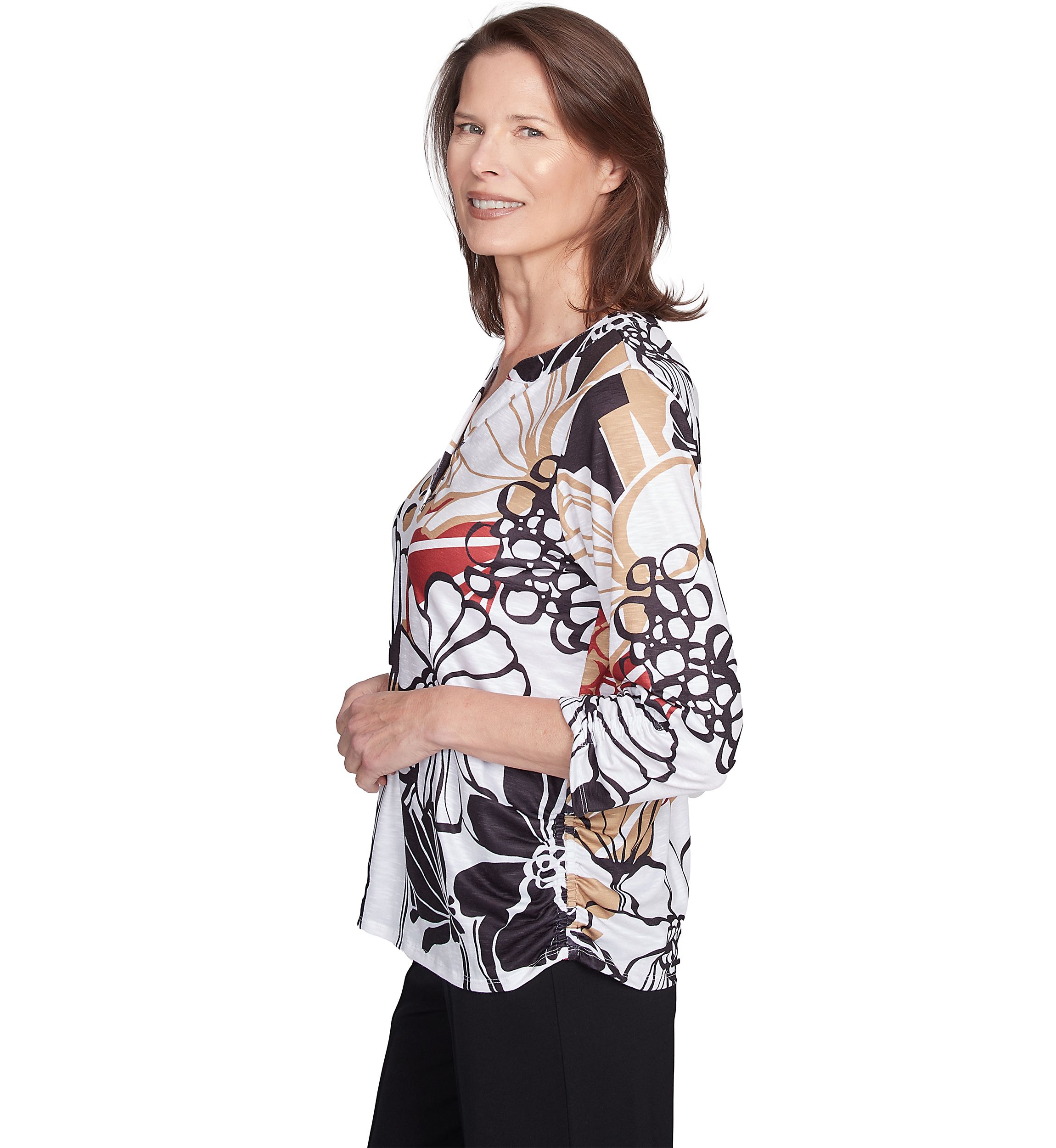 Petite Natural Instinct Bold Floral Top