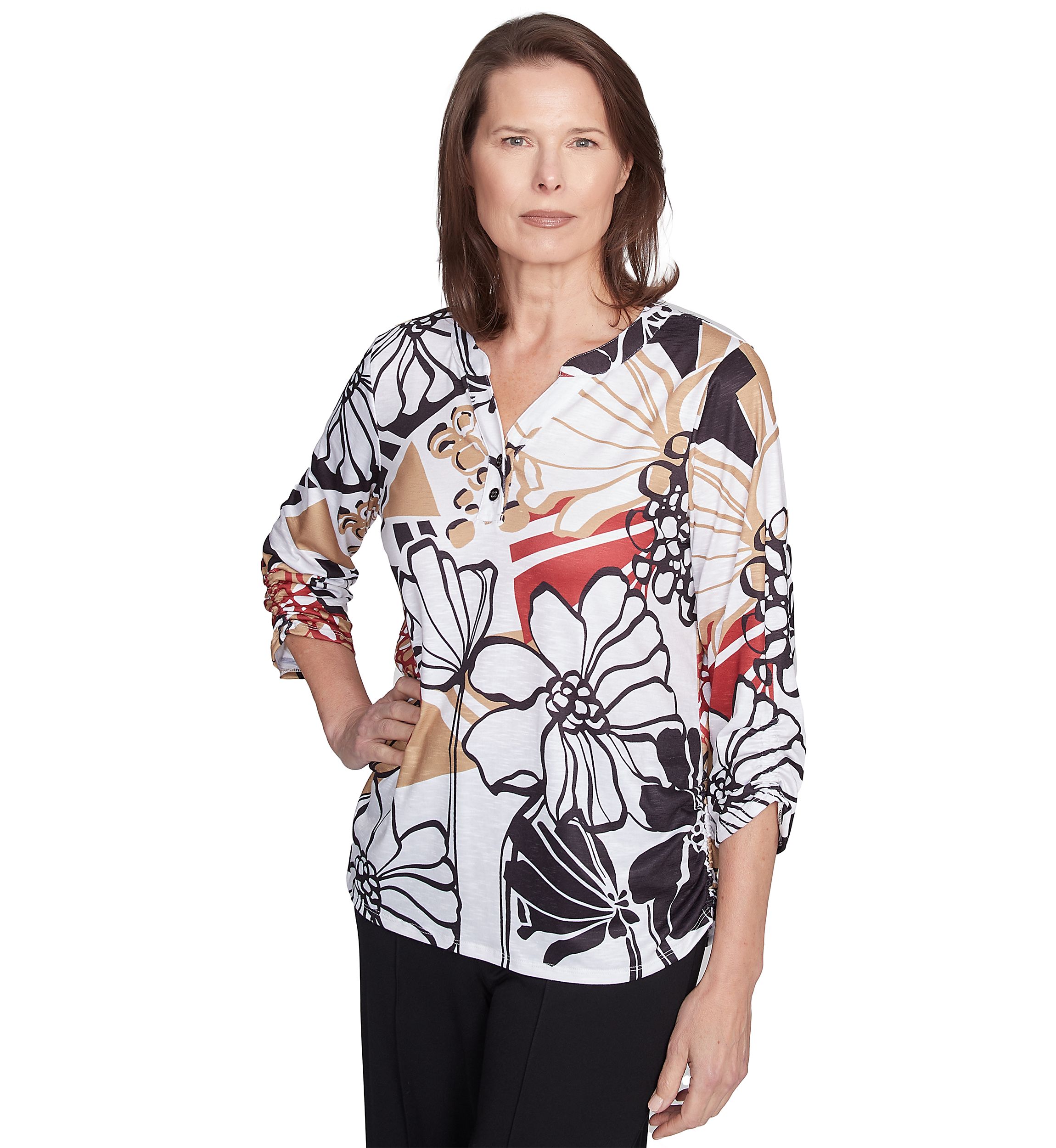 Petite Natural Instinct Bold Floral Top