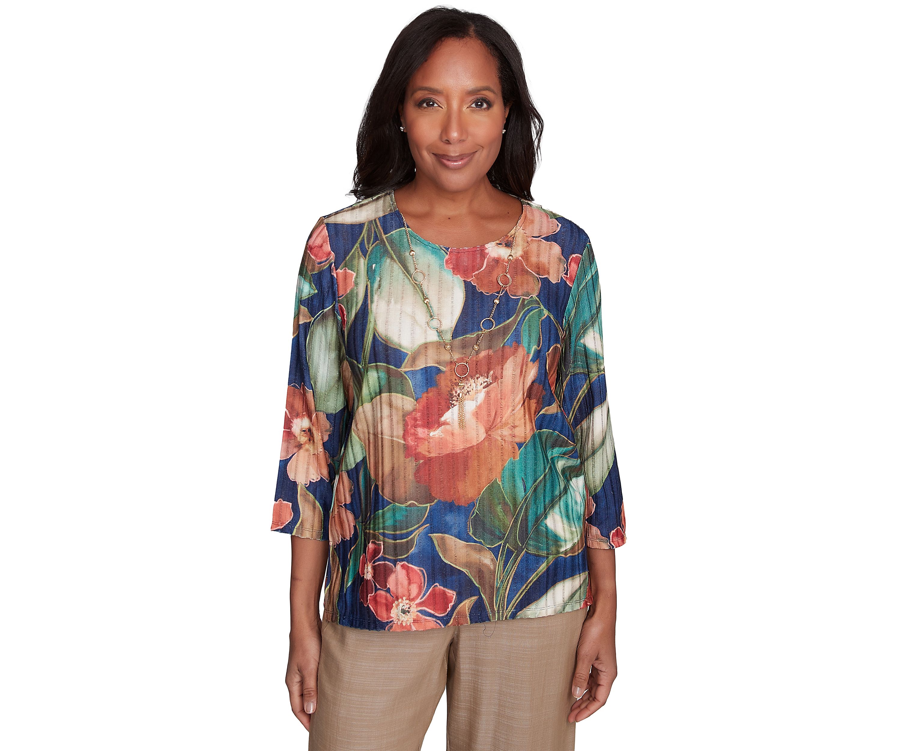 Womens Summer Solstice Drama Floral Top