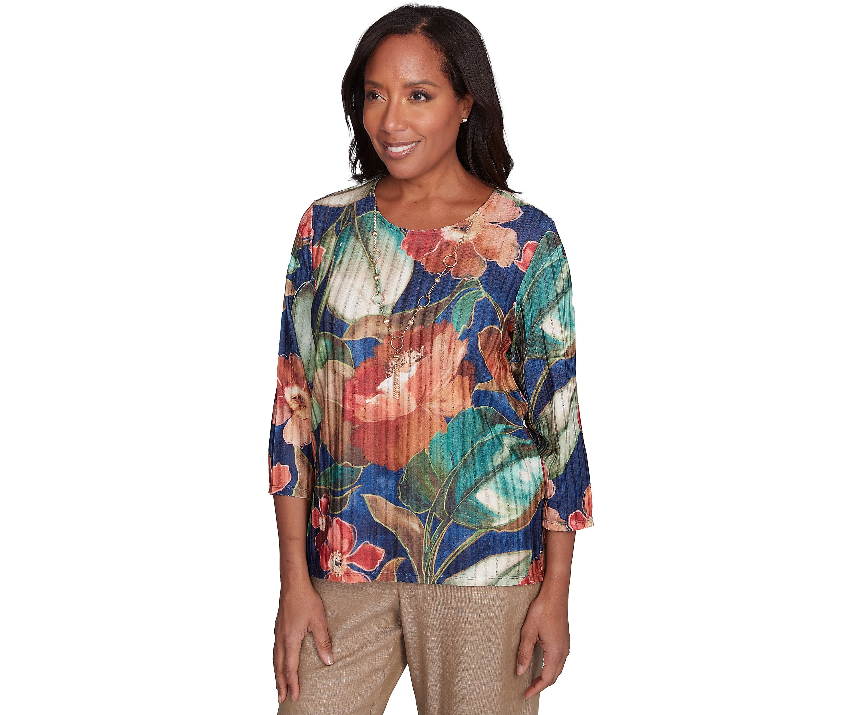 Womens Summer Solstice Drama Floral Top