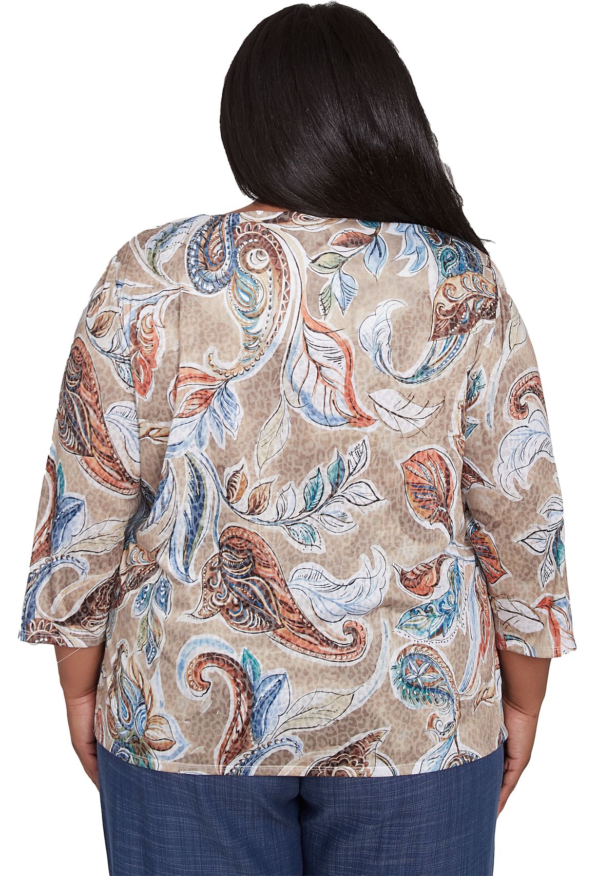 Plus Size Summer Solstice Printed Top