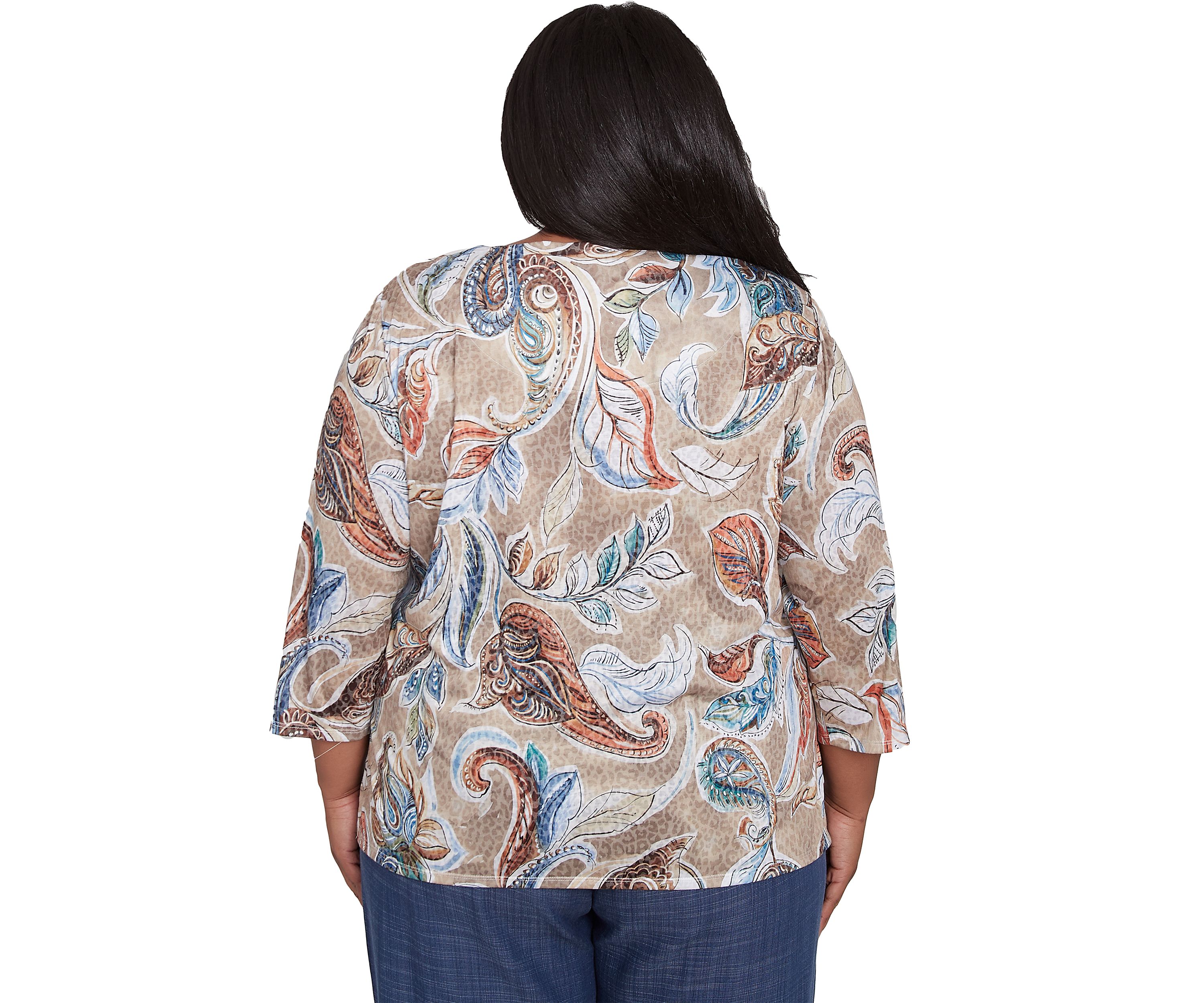 Plus Size Summer Solstice Printed Top