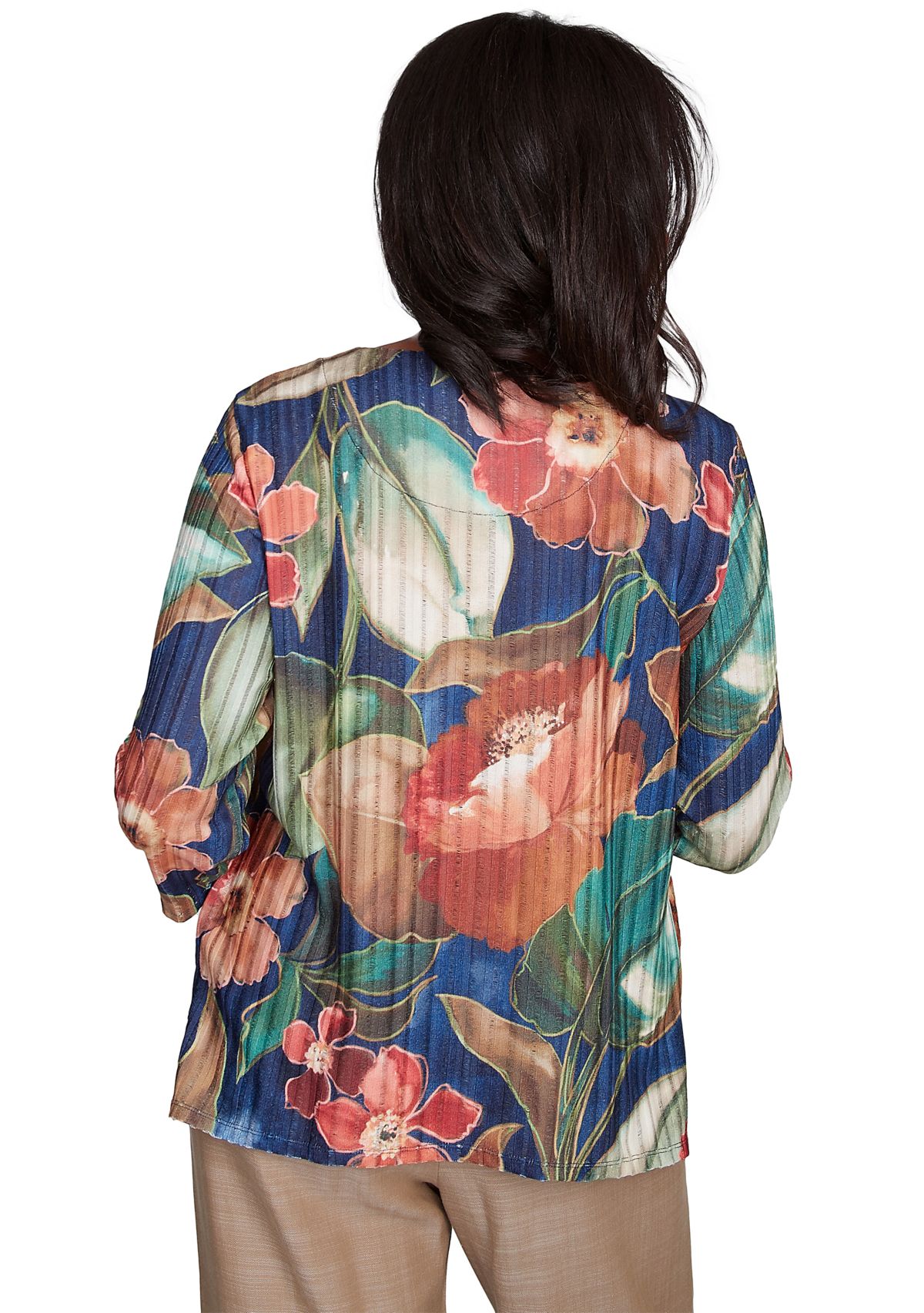 Petite Summer Solstice Drama Floral Top