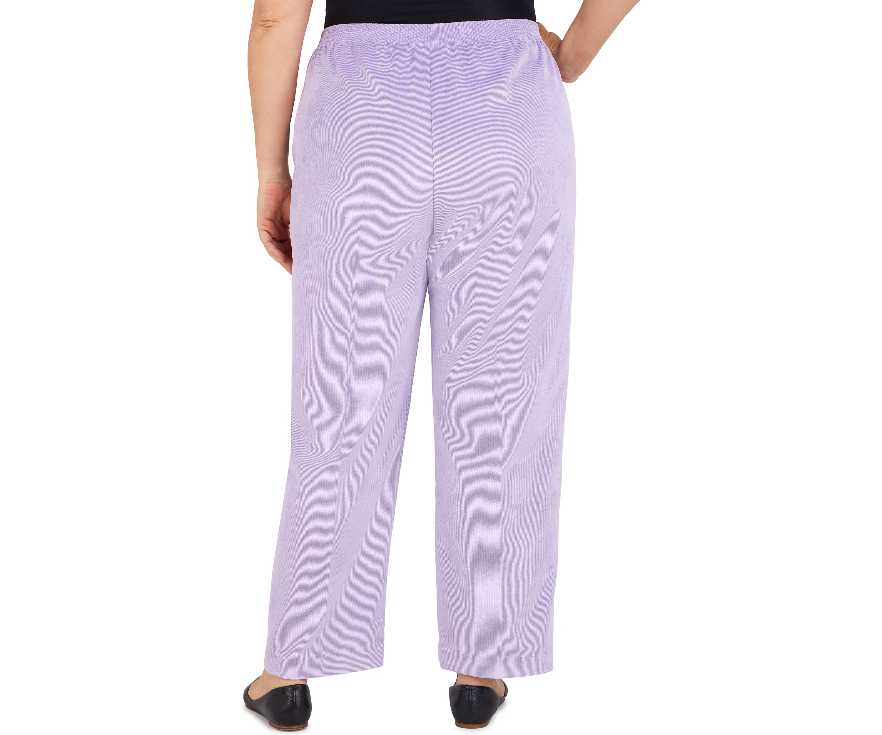Plus Size Victoria Falls  Corduroy Pull-On Straight Leg  Pants