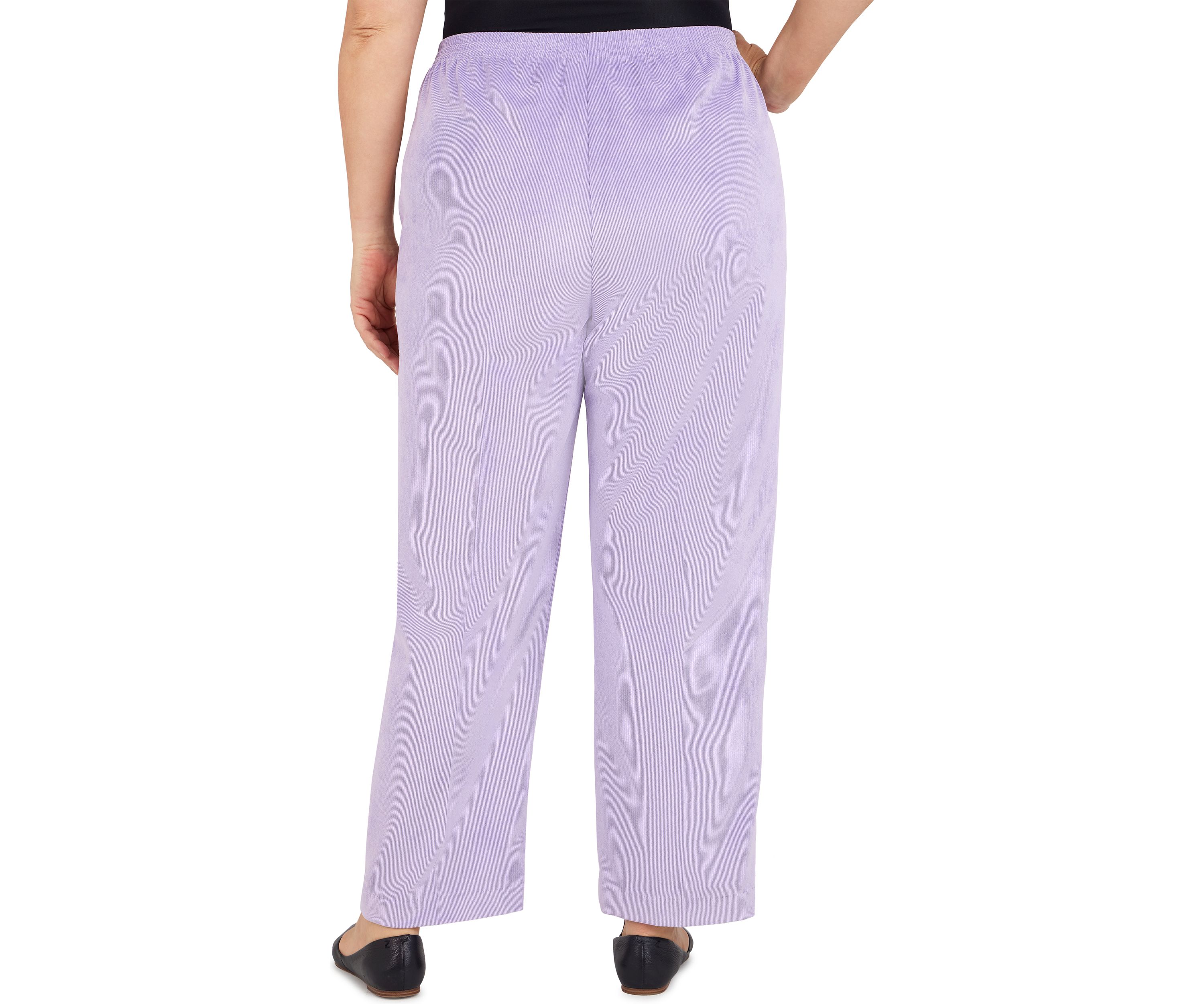 Plus Size Victoria Falls Corduroy Pull-On Straight Leg Regular Length Pants