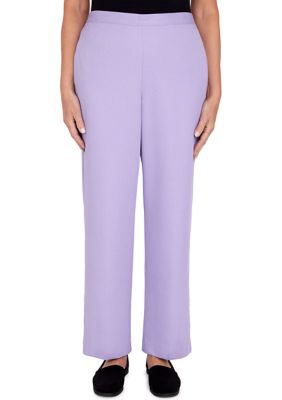 Petite Victoria Falls Corduroy Pull-On Straight Leg Regular Length Pants