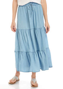 New Directions® Women's Tiered Midi Skirt | belk
