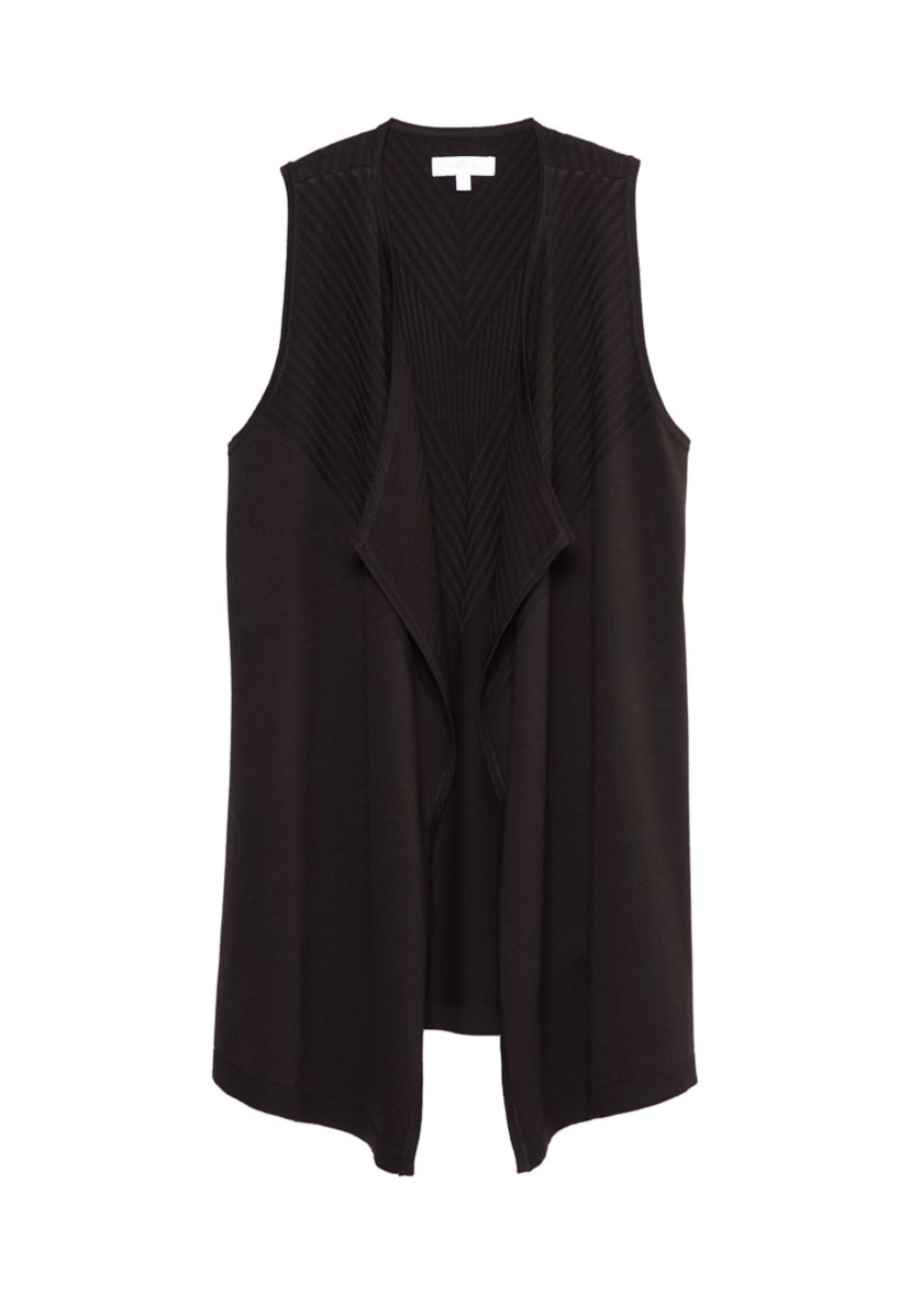 Womens Drape Front Vest