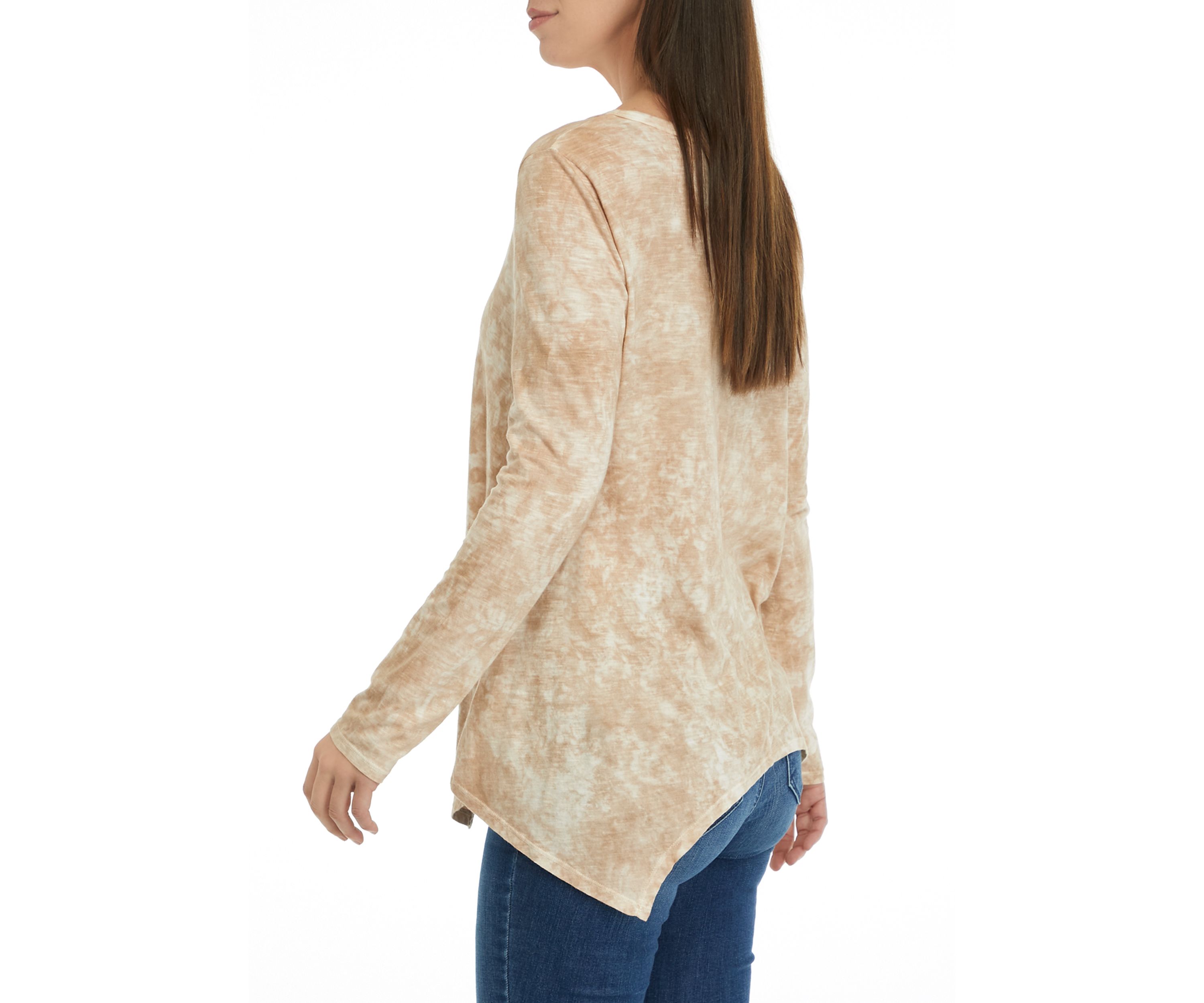 Womens Long Sleeve Shark Bite T-Shirt
