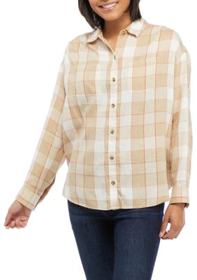 Anna-Kaci Women's Casual Boyfriend Button Down Long Sleeve Shirt Coat