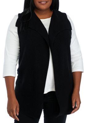 New Directions Drape Sweater Vest Belk