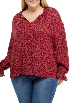 New Directions® Plus Size Romantic Blouse | belk