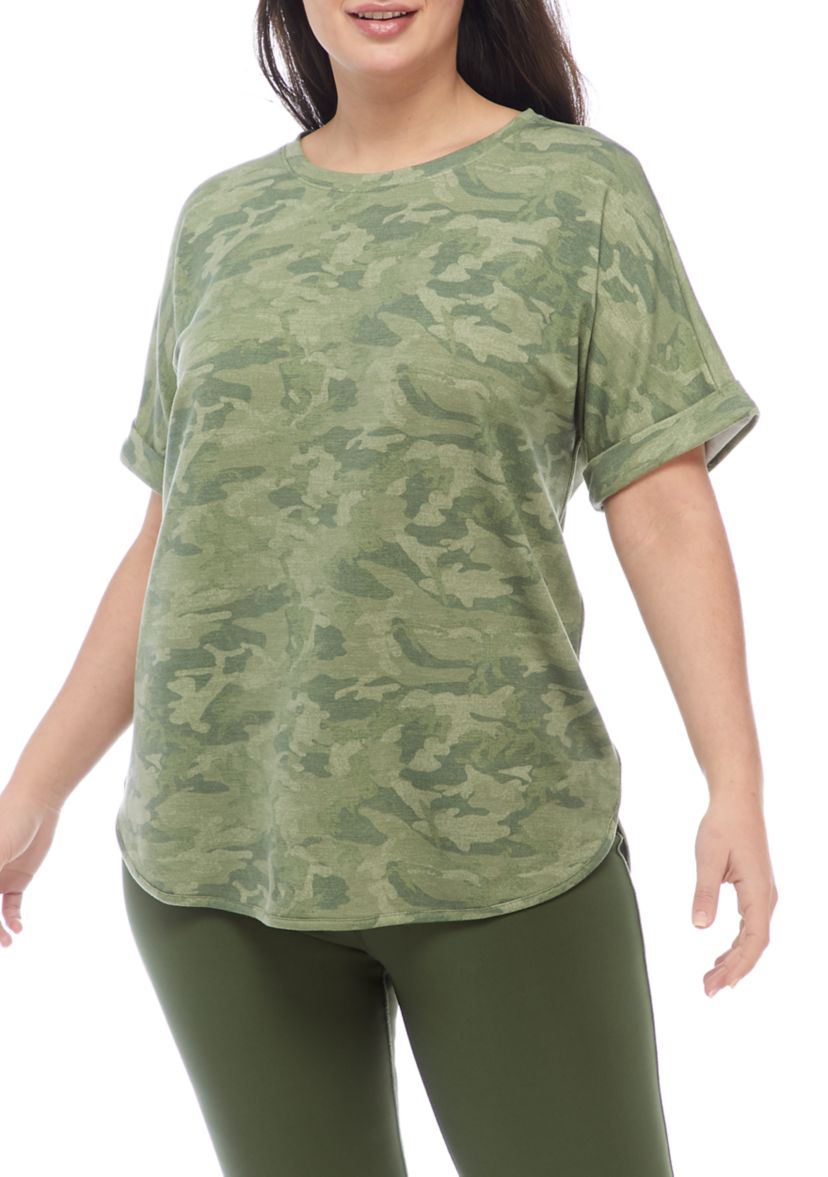 Studio Plus Size Round Hem T-Shirt