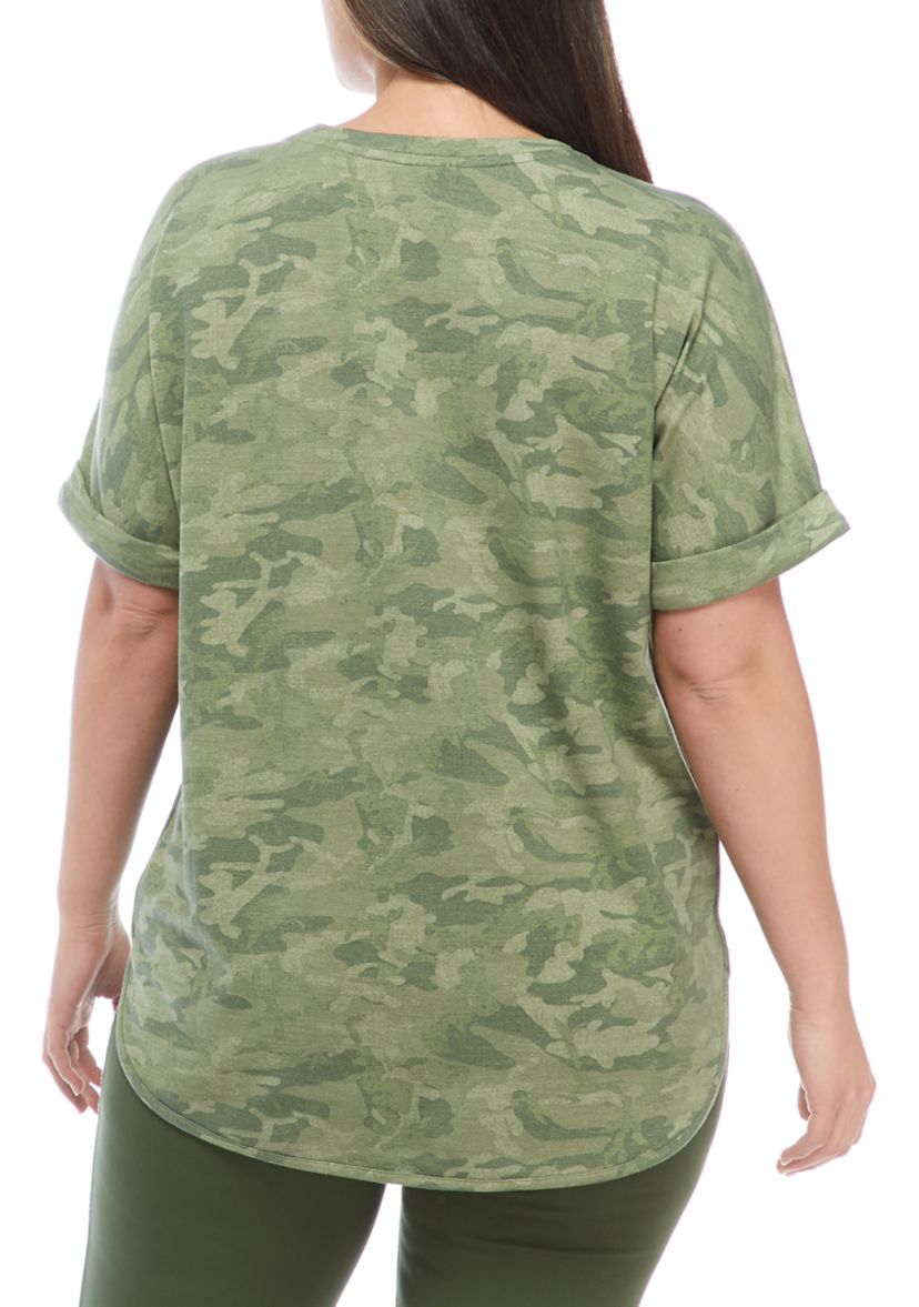 Studio Plus Size Round Hem T-Shirt