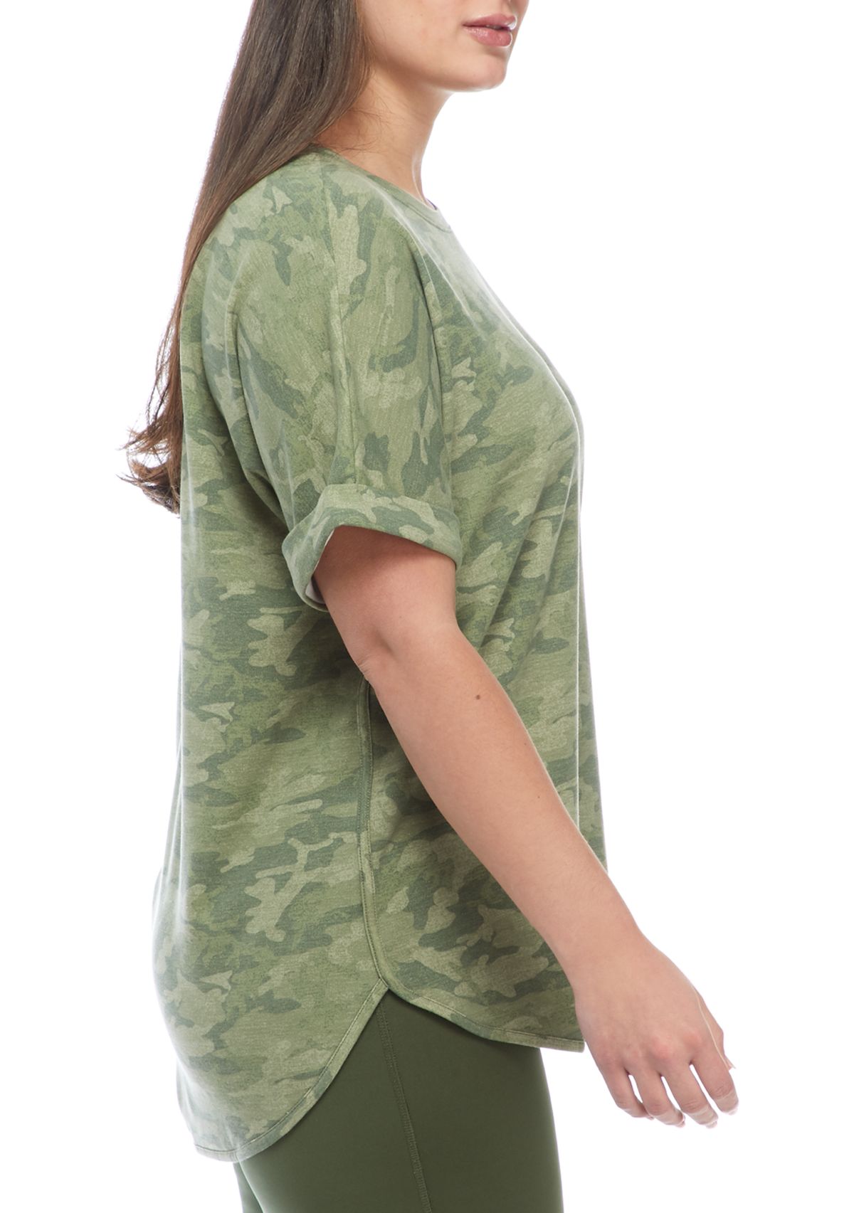 Studio Plus Size Round Hem T-Shirt