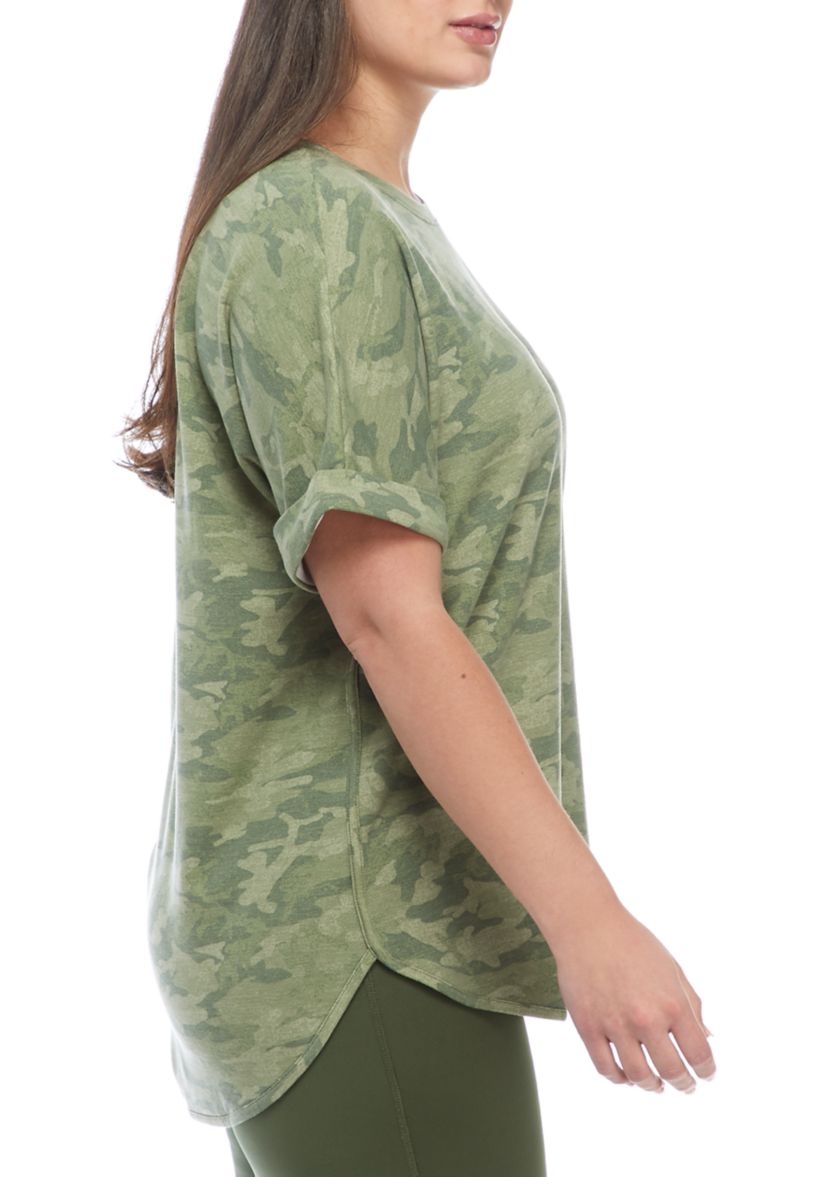 Studio Plus Size Round Hem T-Shirt