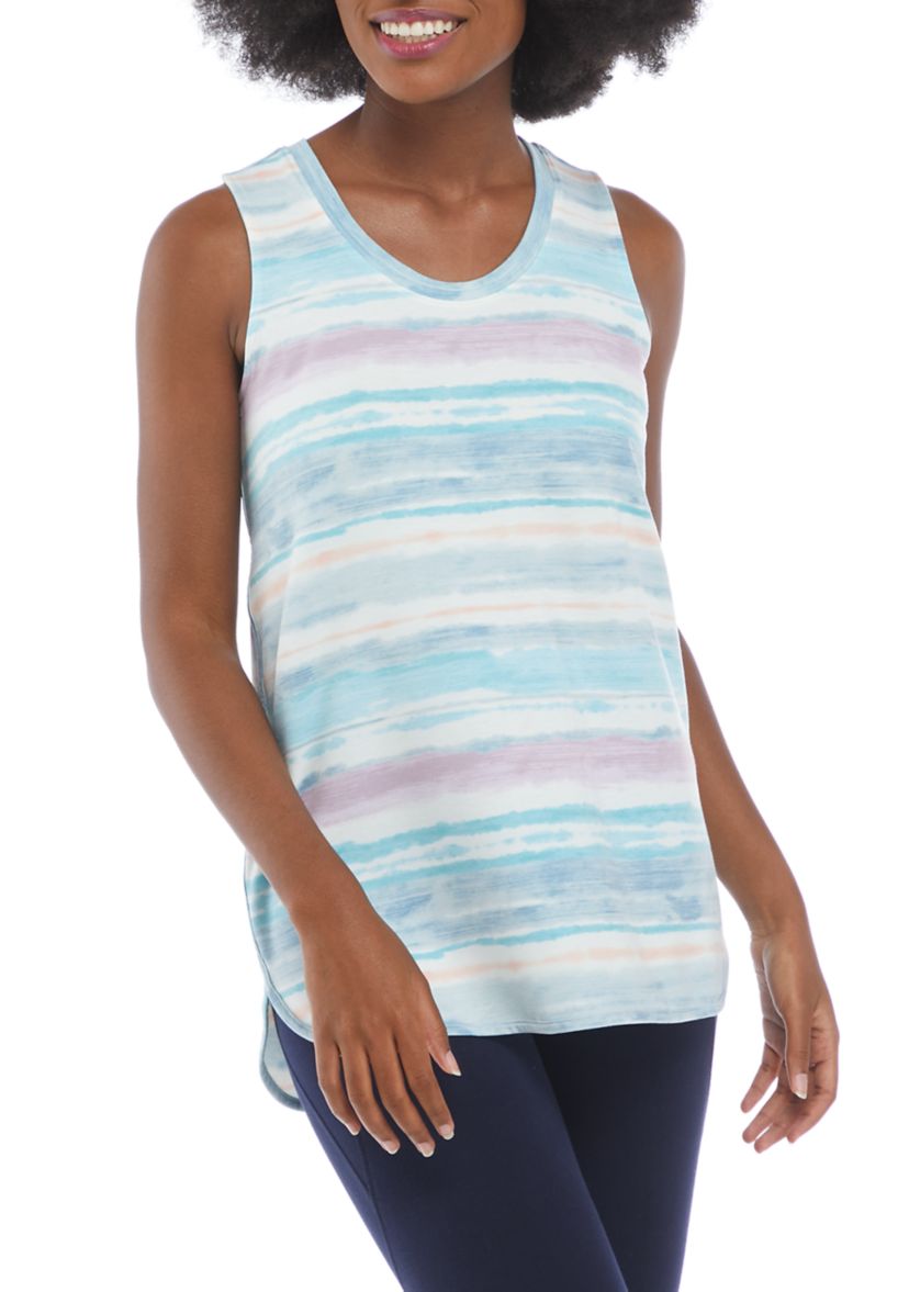 Studio Womens Sleeveless Baby Crew T-Shirt