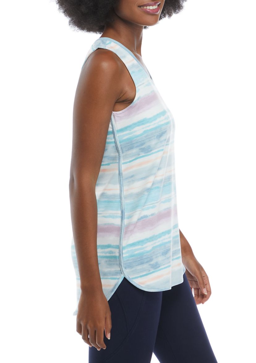 Studio Womens Sleeveless Baby Crew T-Shirt
