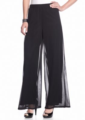 New Directions® Mesh Palazzo Pant | Belk