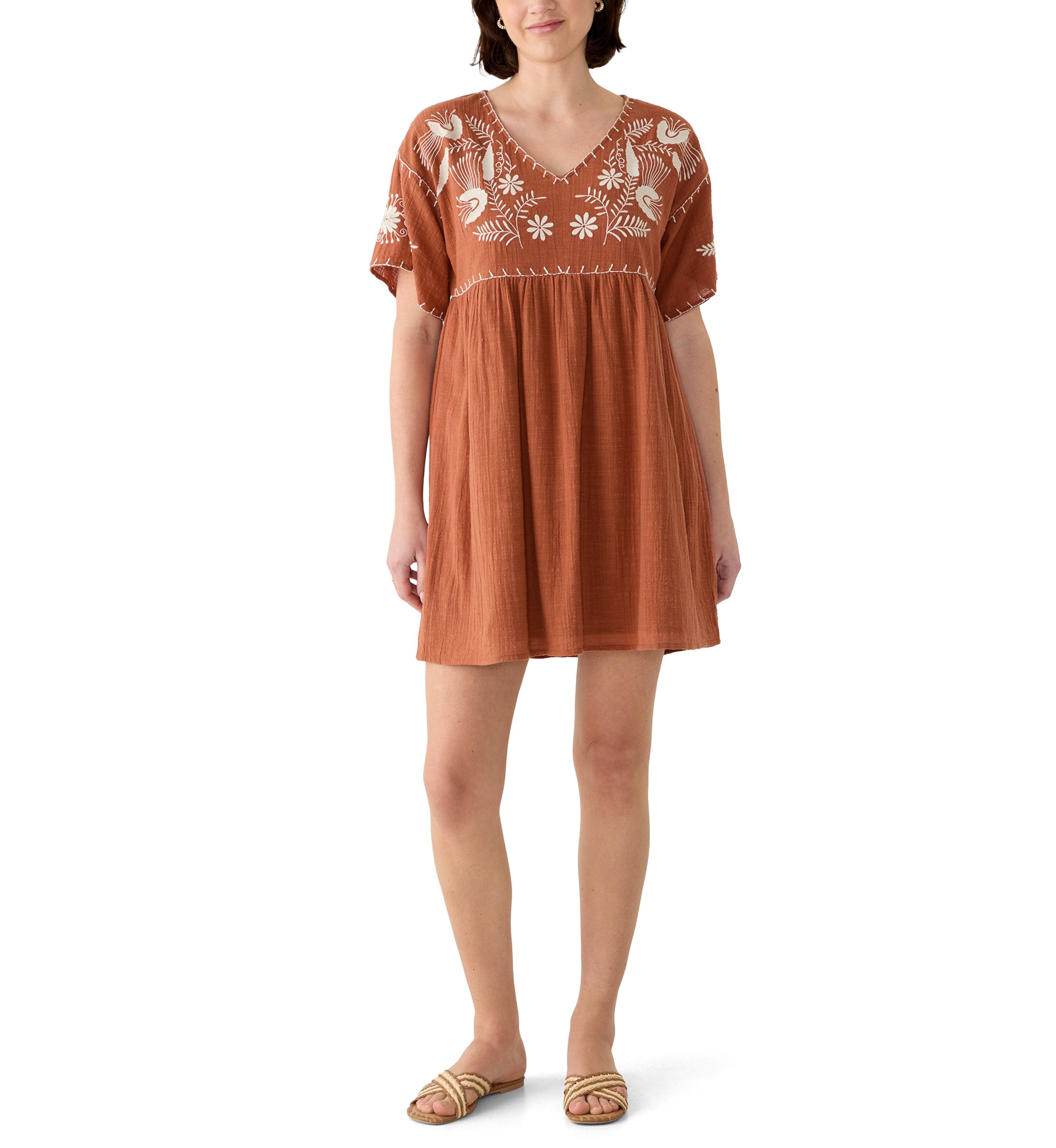 belk orange dress Vince Camuto Women's Sleeveless Square Neck Tropic Dress