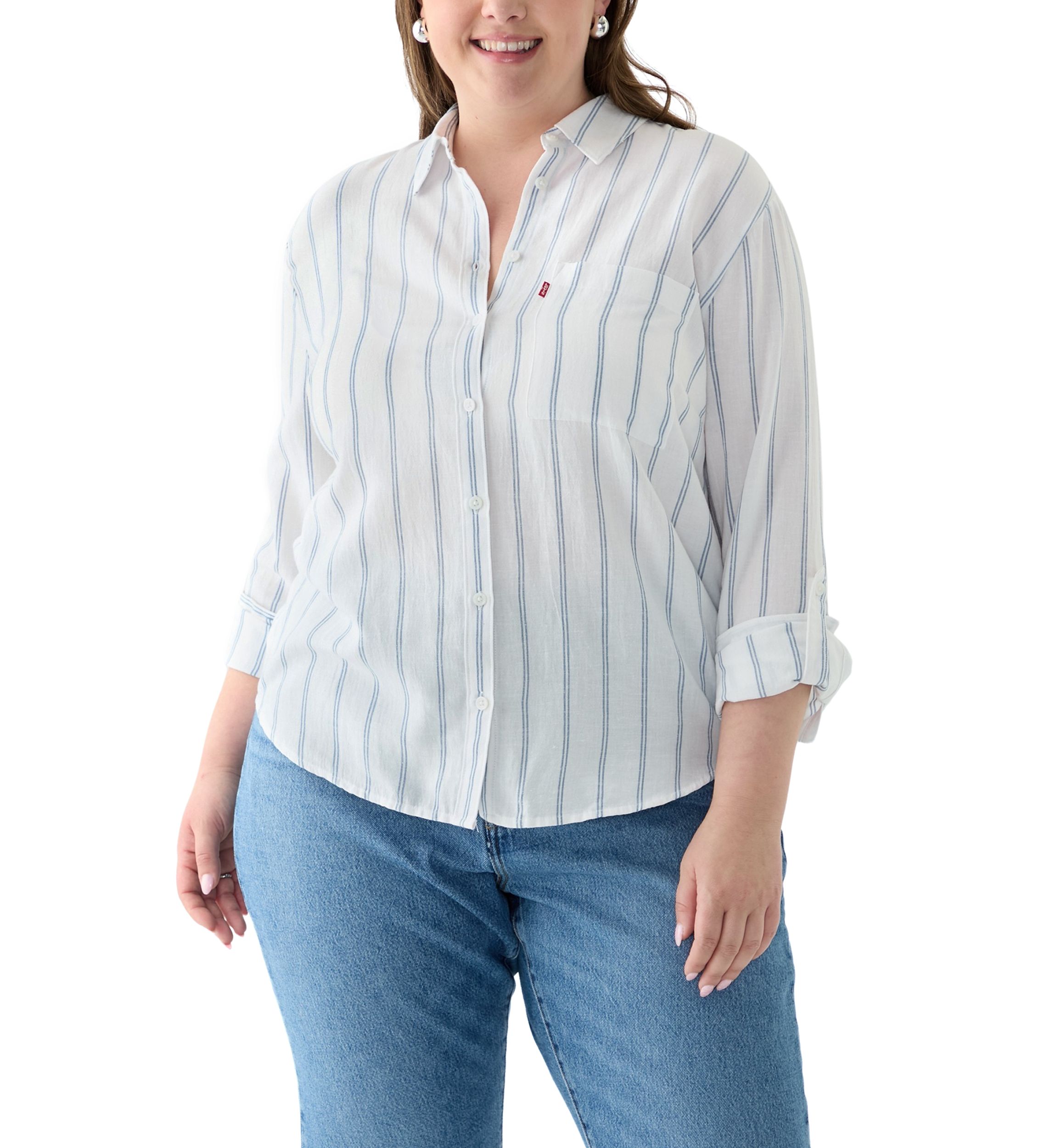 Plus Size Striped Darlene Shirt 