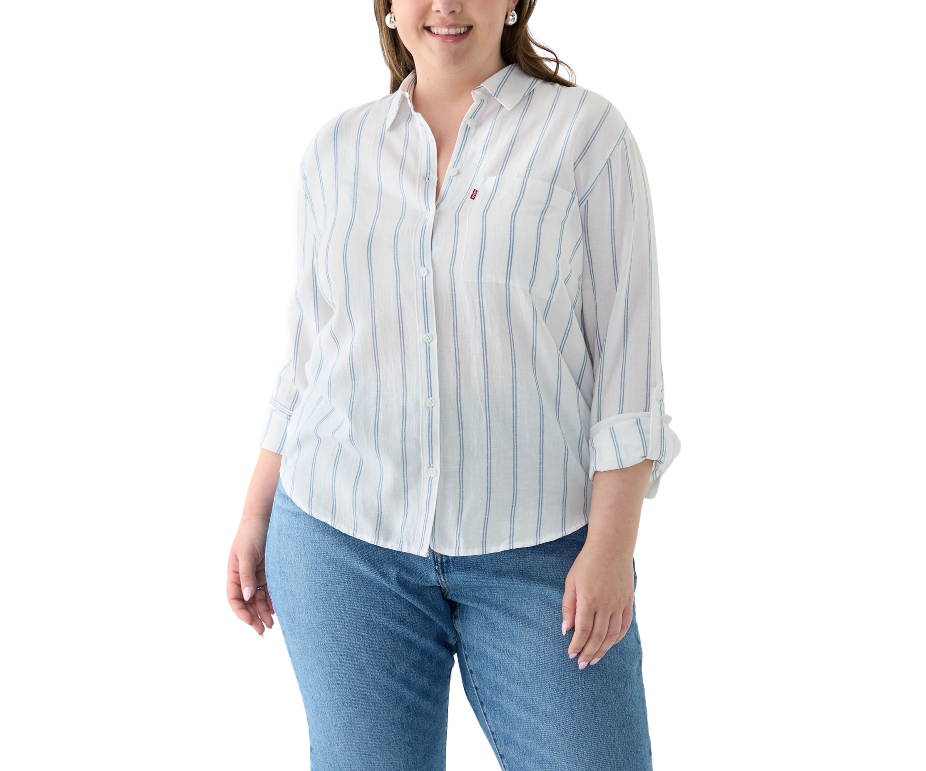 Plus Size Striped Darlene Shirt 