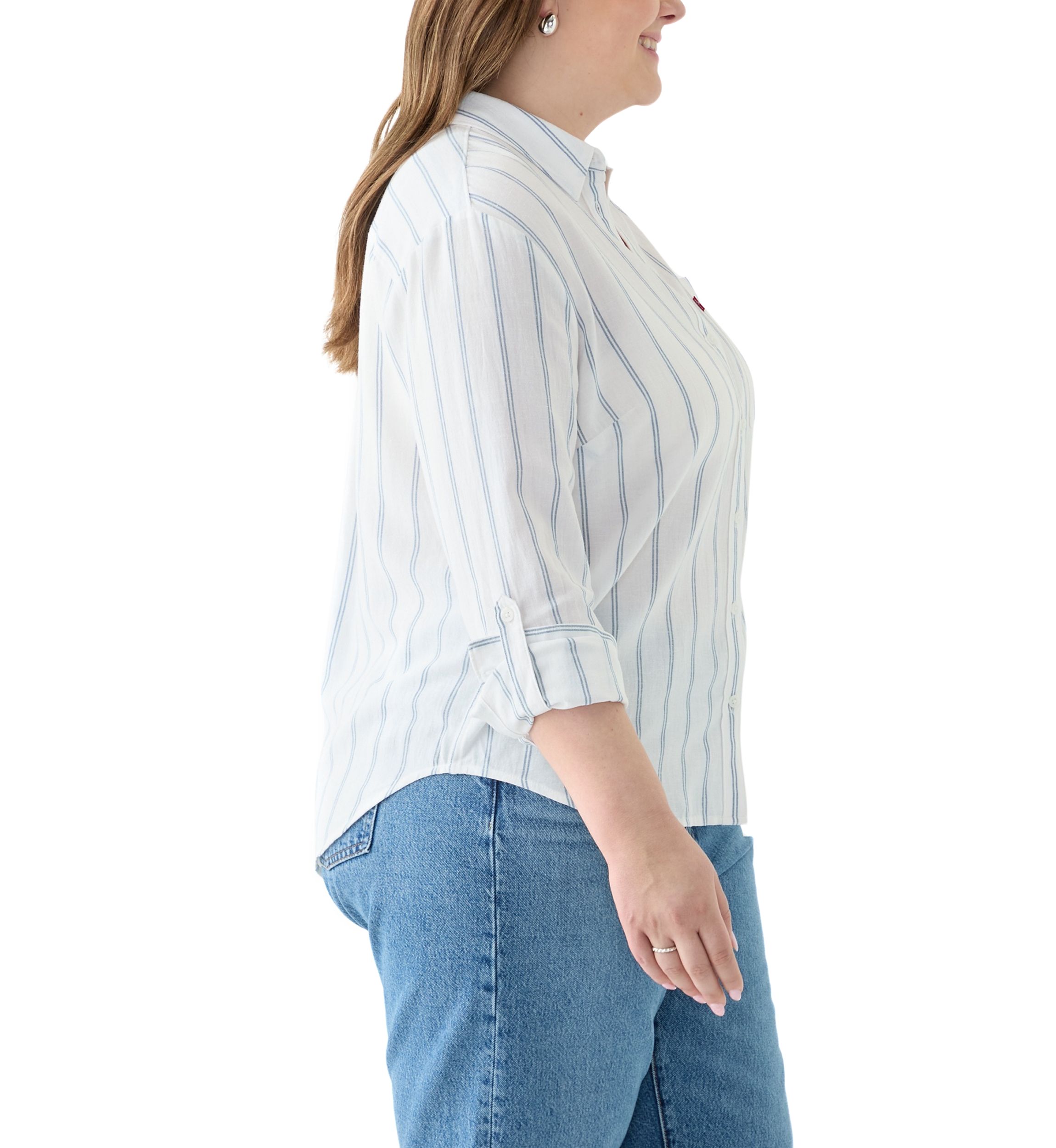 Plus Size Striped Darlene Shirt 