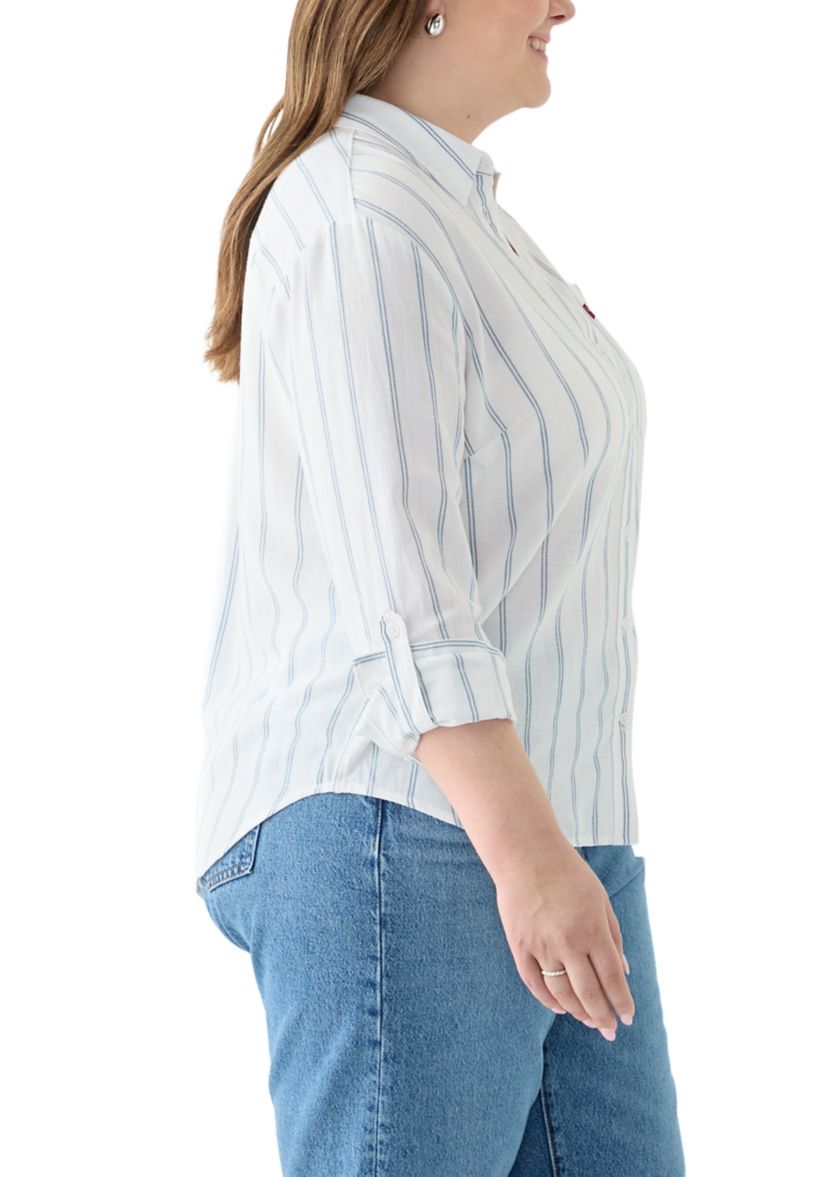 Plus Size Striped Darlene Shirt 