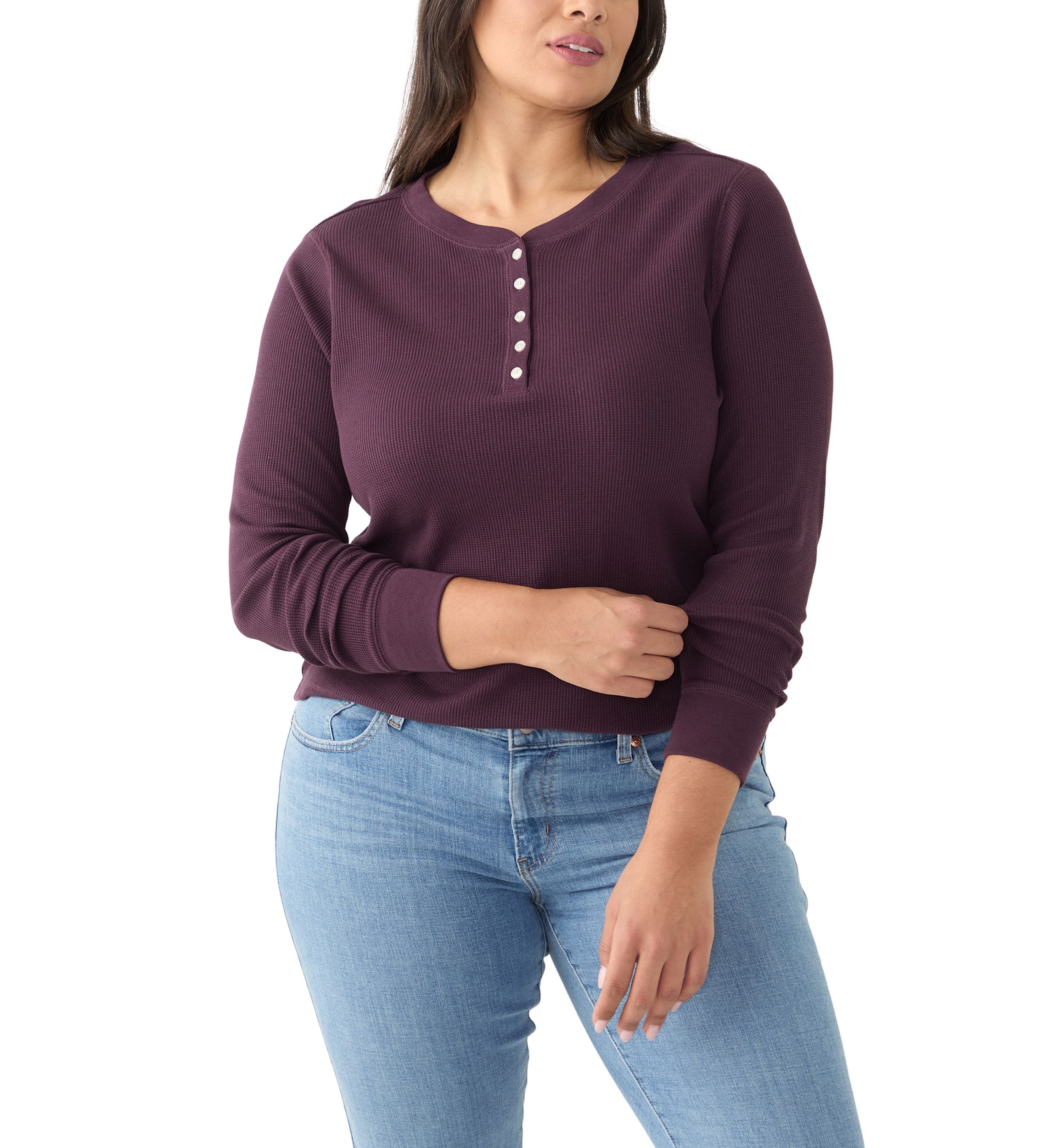 Plus Size Henley Shirt 