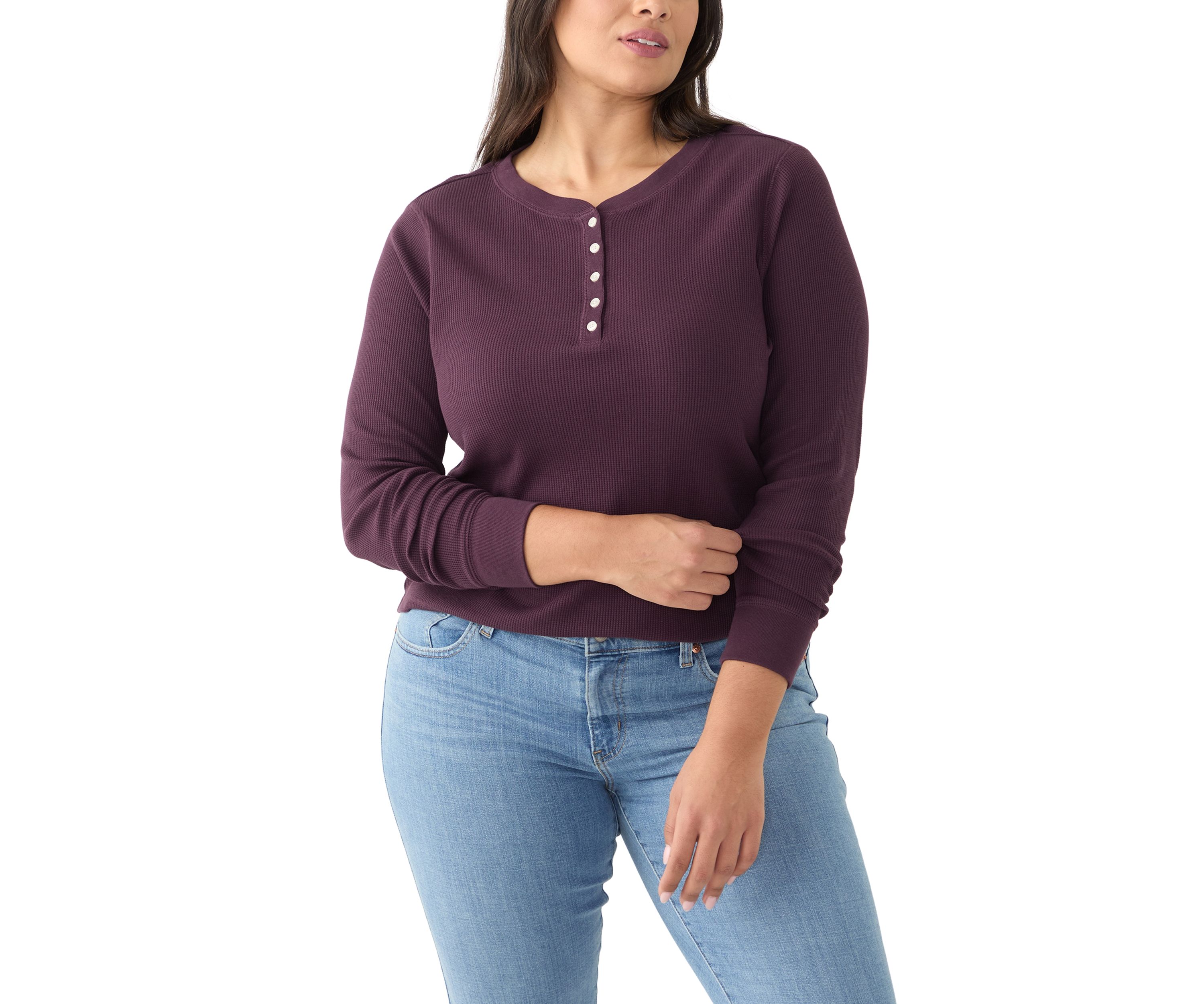 Plus Size Henley Shirt 