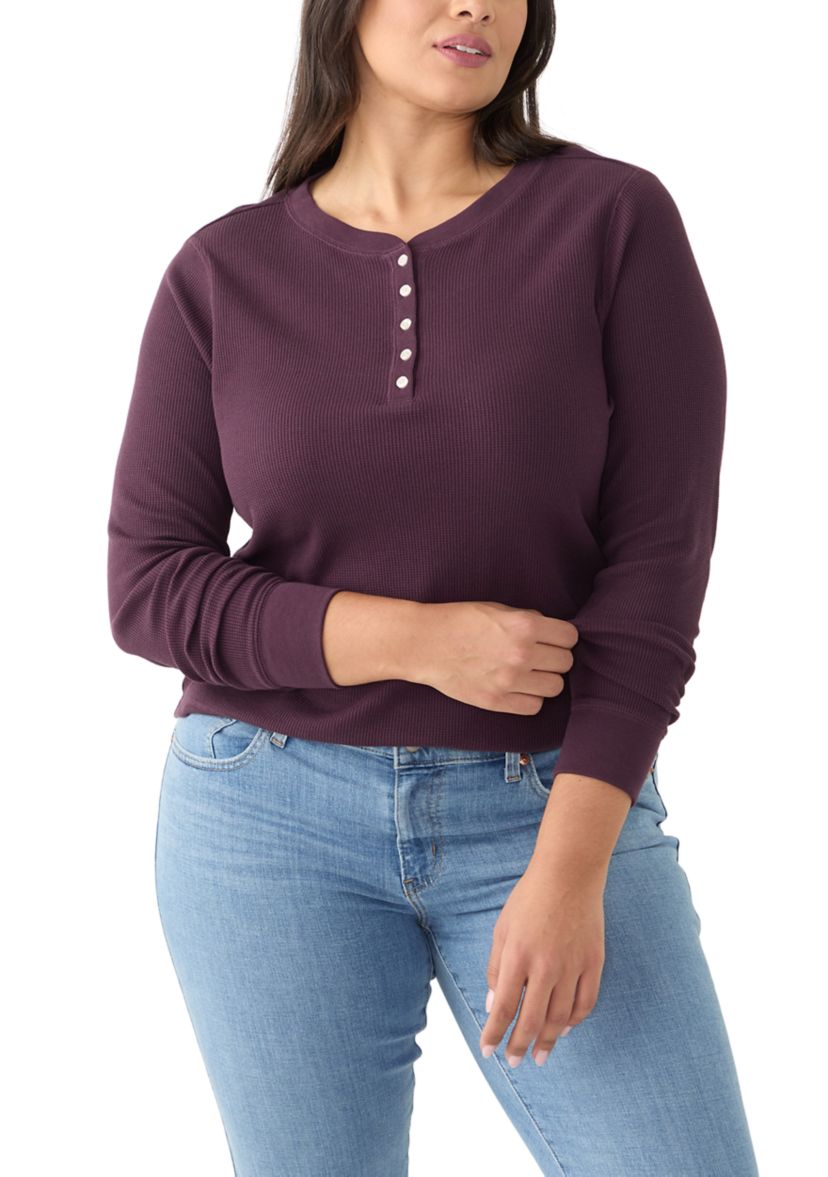 Plus Size Henley Shirt 