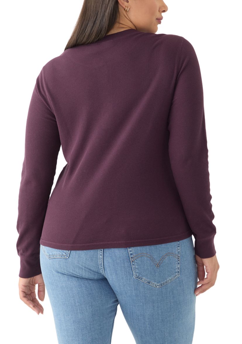 Plus Size Henley Shirt 