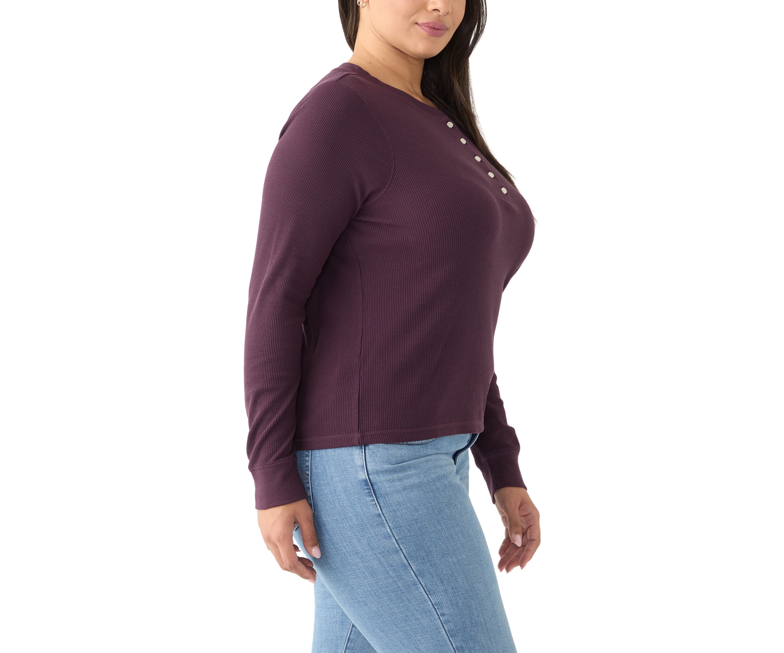 Plus Size Henley Shirt 
