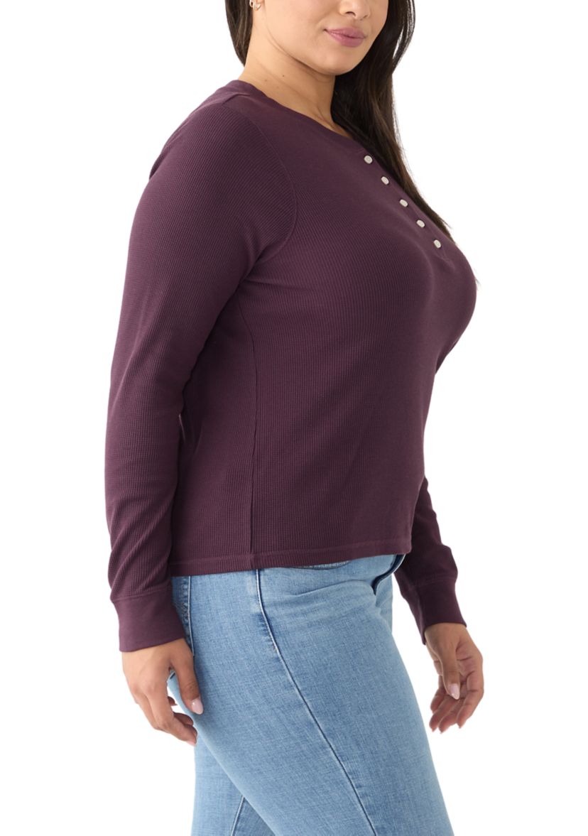 Plus Size Henley Shirt 