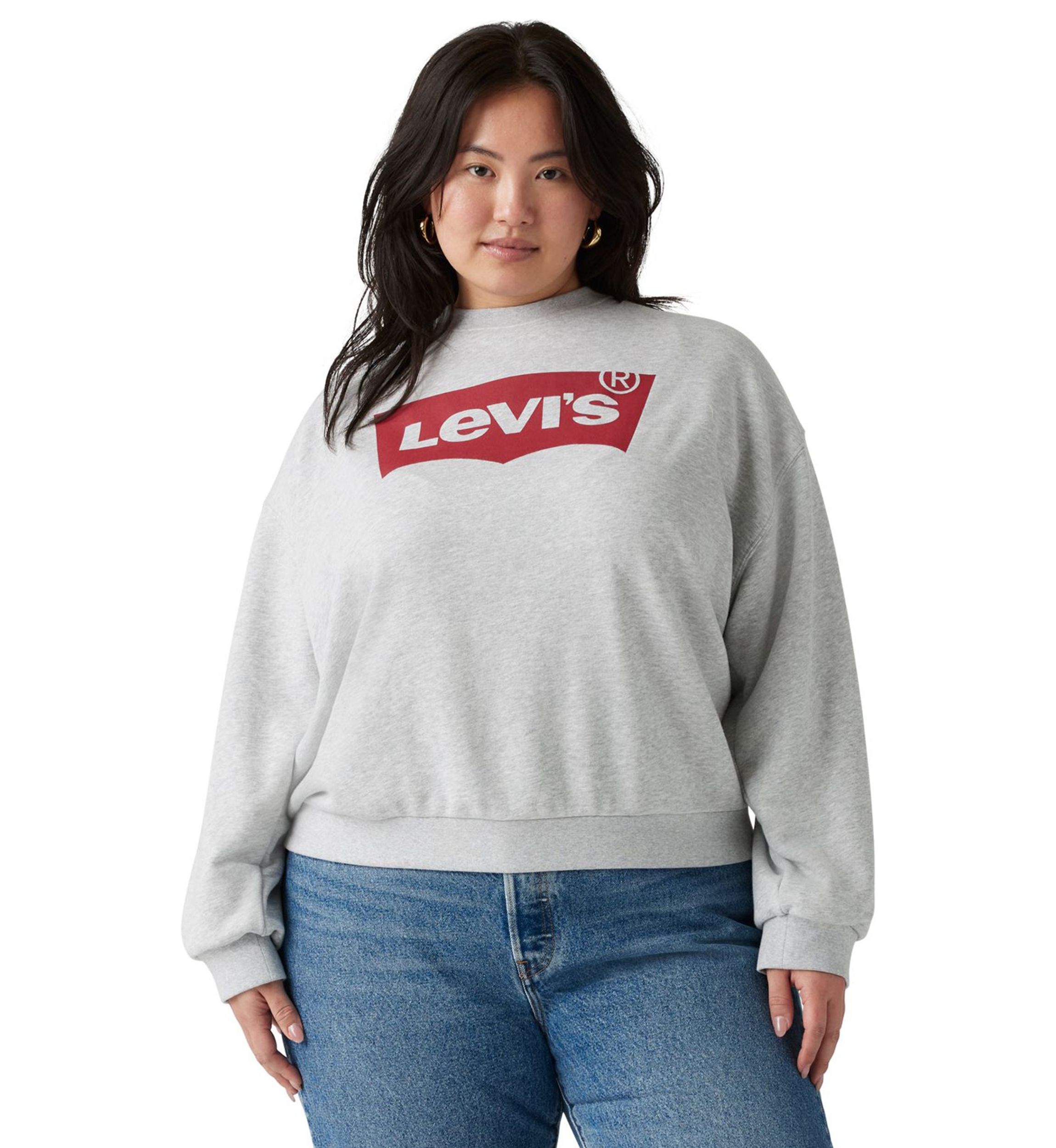 Plus Size Everyday Crew Neck Sweatshirt
