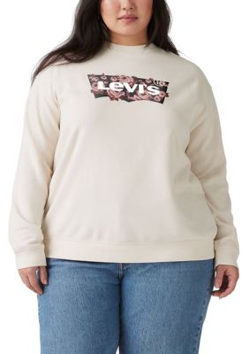 Levi's Women's Plus Size Rose-Filled Logo Graphic T-Shirt