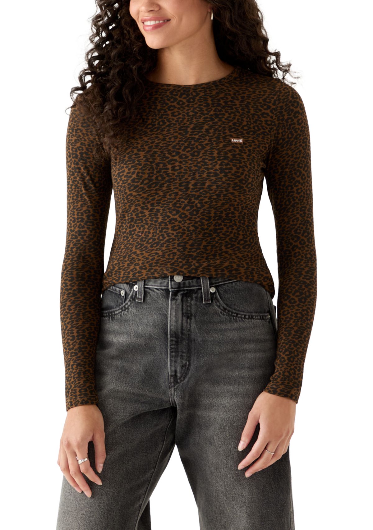 Cheetah Print Hayes Long Sleeve T-Shirt 