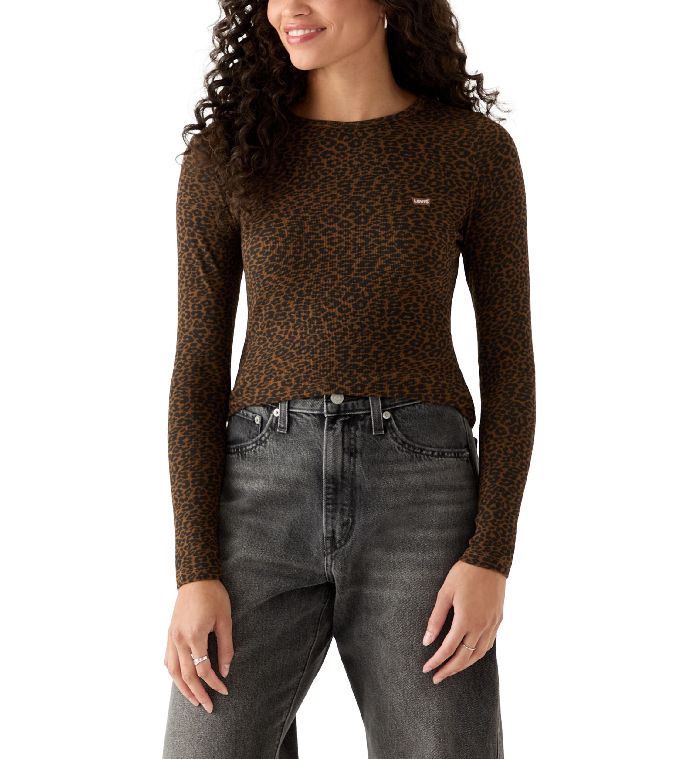 Cheetah Print Hayes Long Sleeve T-Shirt 