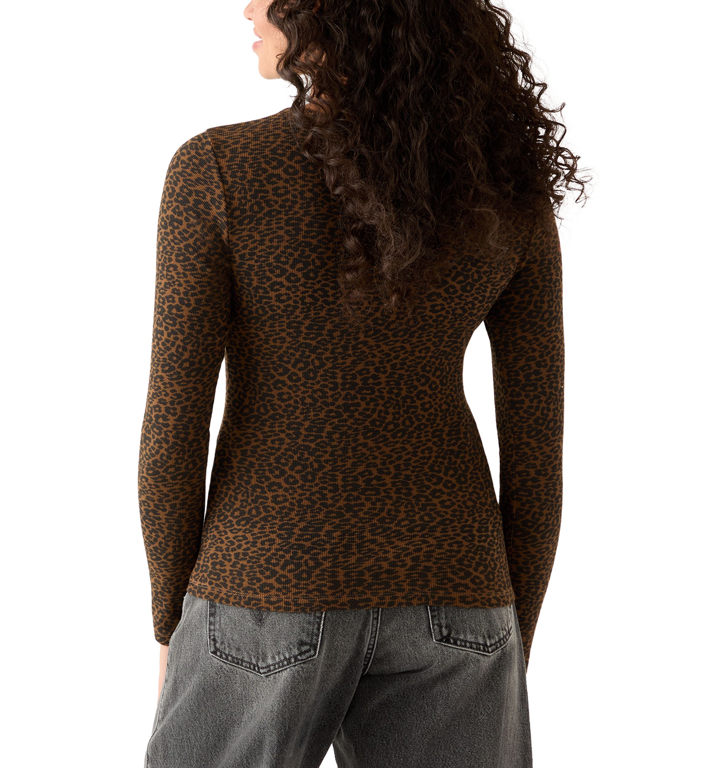 Cheetah Print Hayes Long Sleeve T-Shirt 