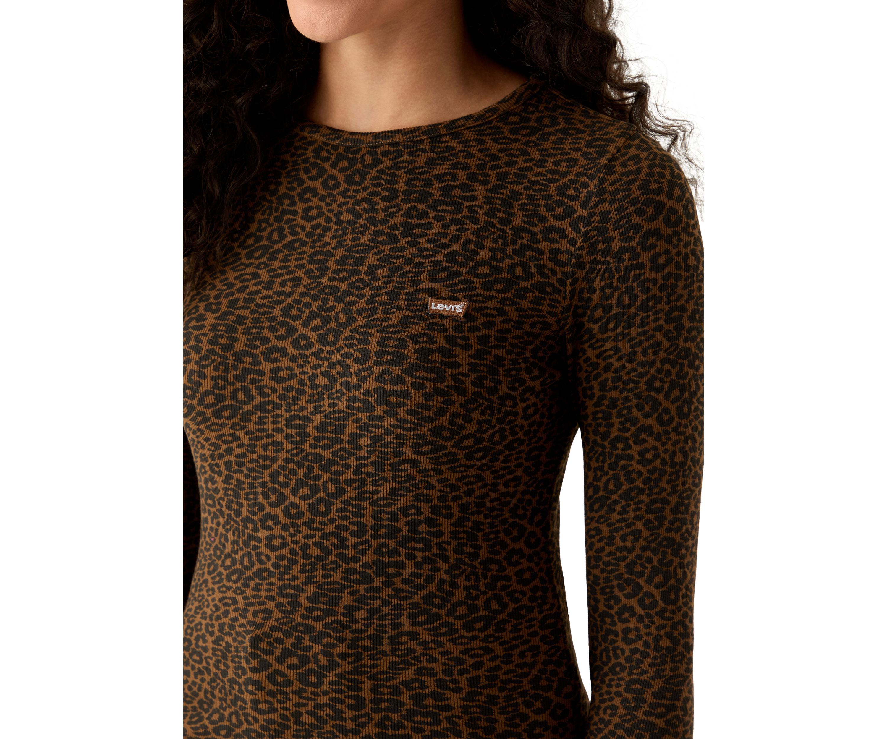 Cheetah Print Hayes Long Sleeve T-Shirt 
