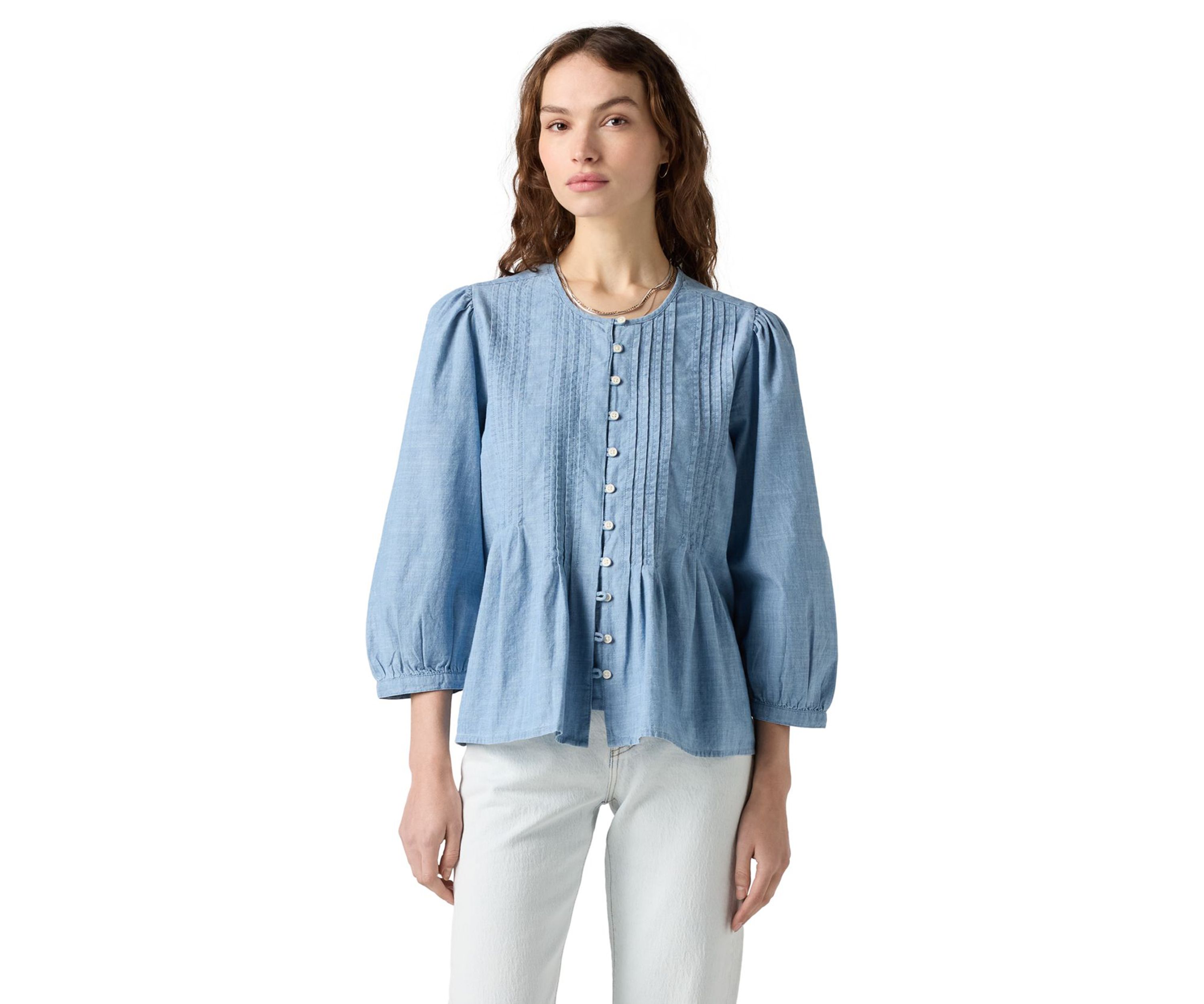 Womens Gina 3/4 Sleeve Blouse