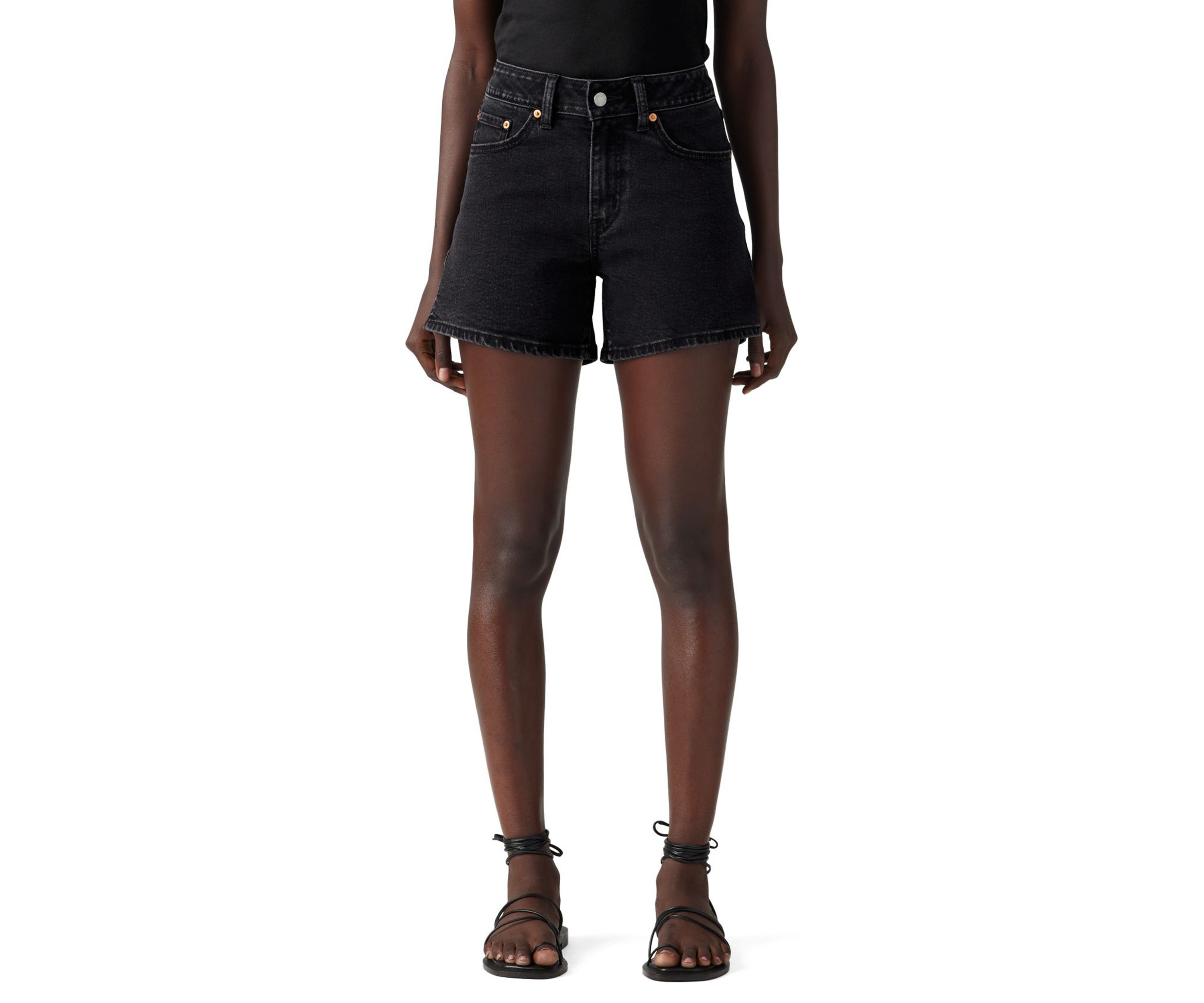 Denim A-Line Shorts