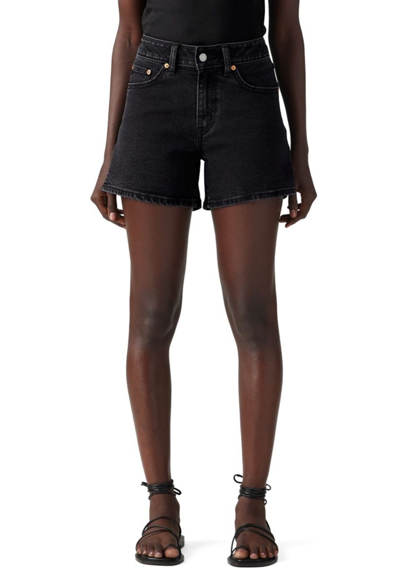 Denim A-Line Shorts